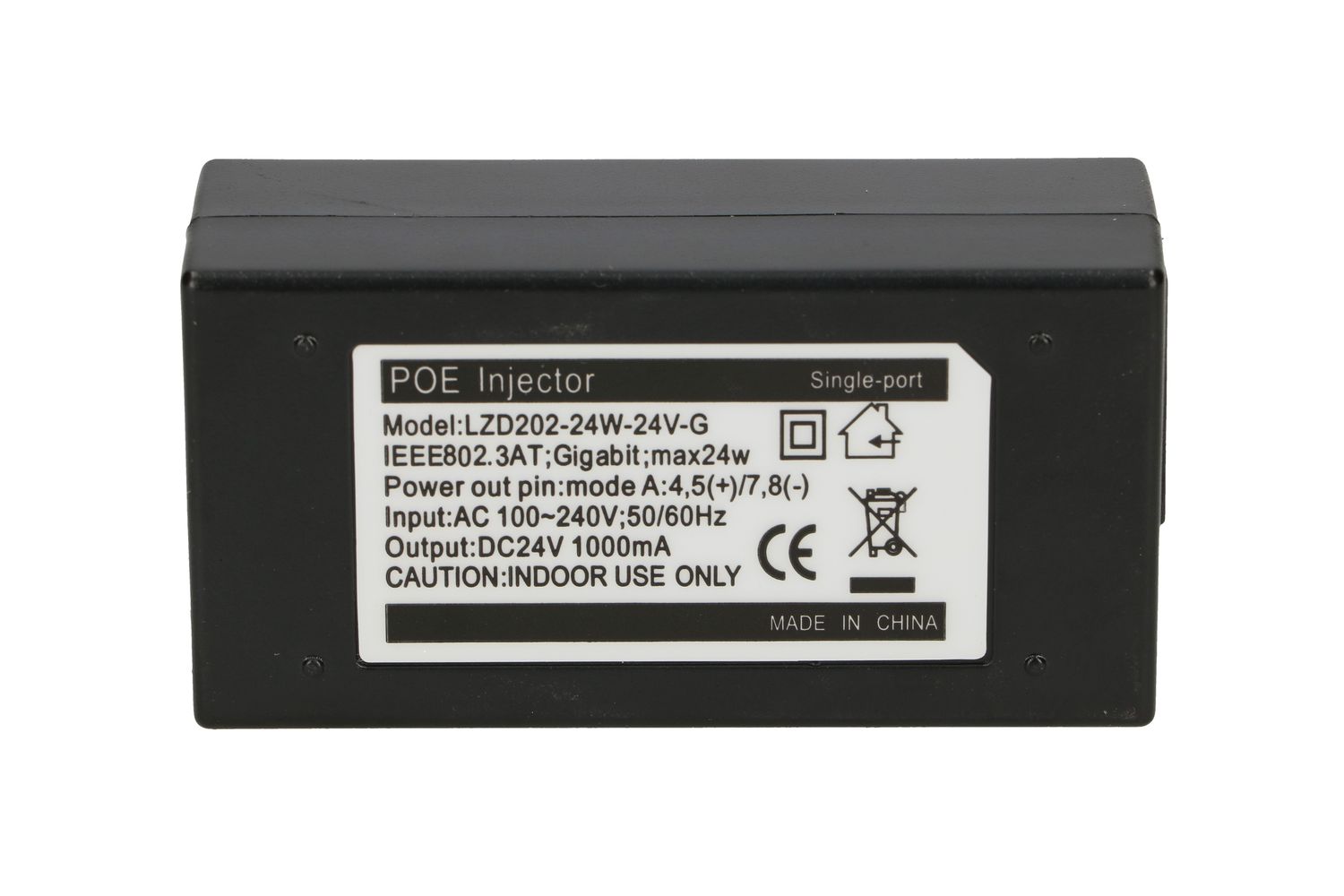 Extralink POE-24-24W-G | Zasilacz PoE | 24V, 1A, 24W, Gigabit, kabel w zestawie - obrazek 3