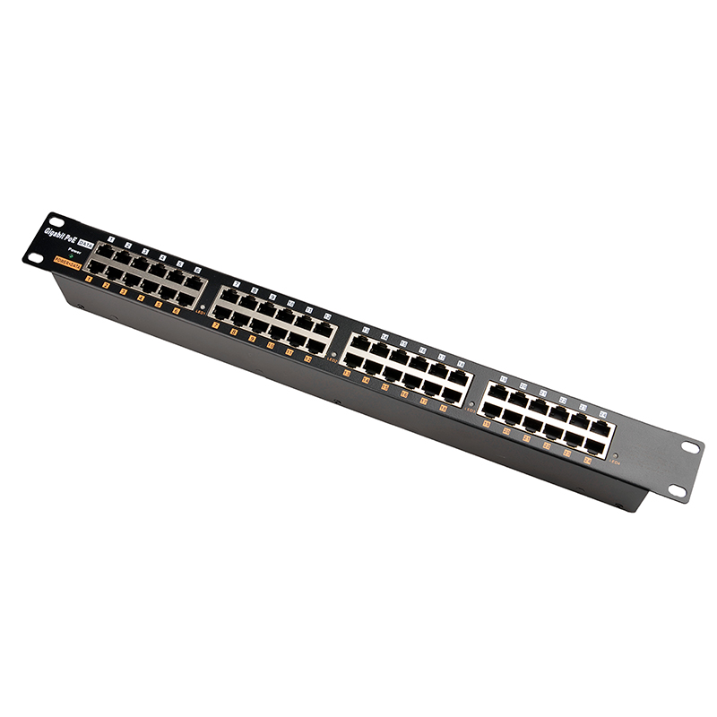 Extralink 24 Portowy | Gigabit PoE Injector | 24x 1000Mb/s RJ45, Obudowa Rack - obrazek 2