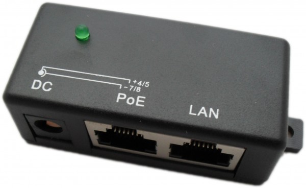 Extralink 1 Portowy | PoE Injector | 1x 100Mb/s RJ45, Kostka - obrazek 2