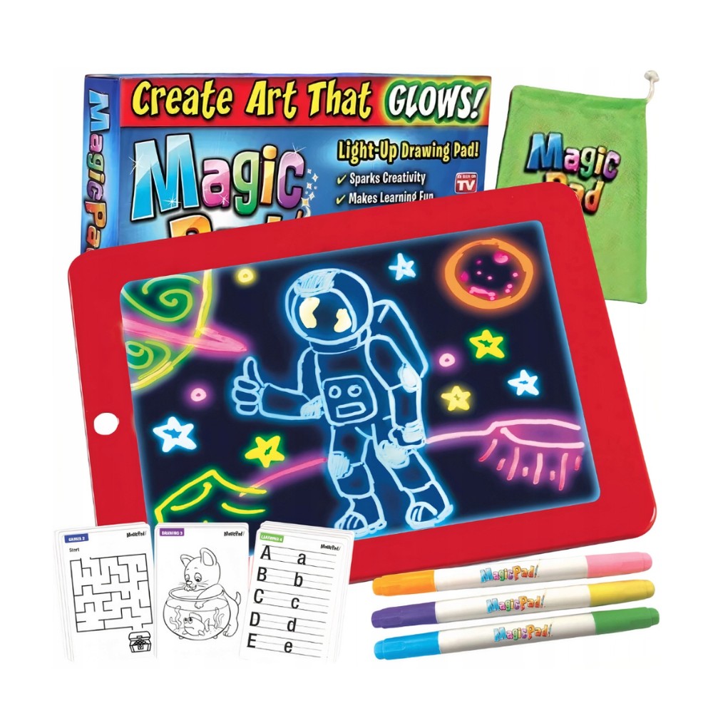 Extralink Neon Magic Pad | Magiczny tablet dla dzieci | czerwony