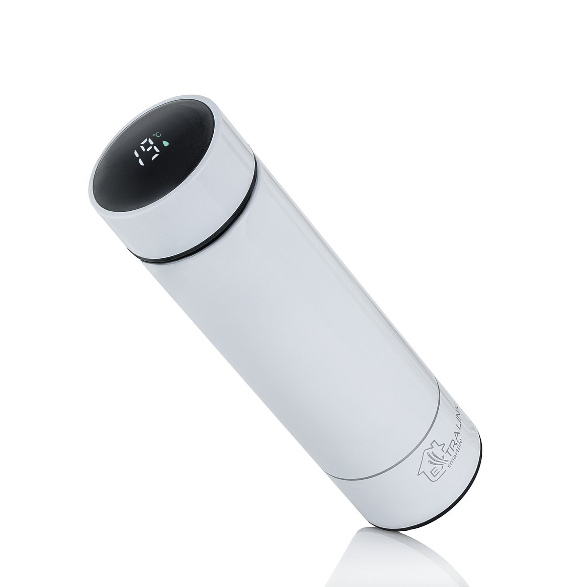 Extralink Smart Travel Mug Biały | Kubek termiczny | Termos z wyświetlaczem temperatury - obrazek 2