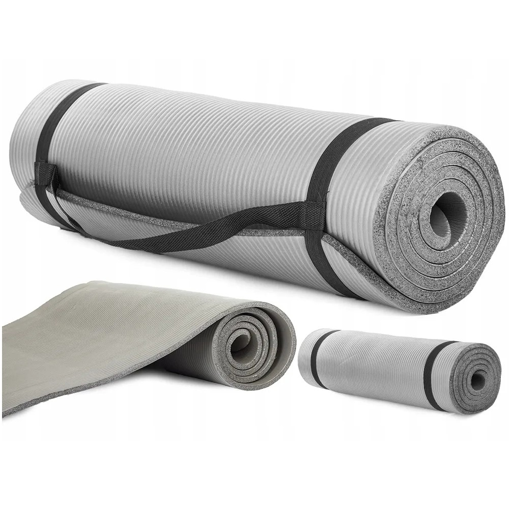 Extralink | Mata do ćwiczeń | fitness joga aerobik szara 180x60cm