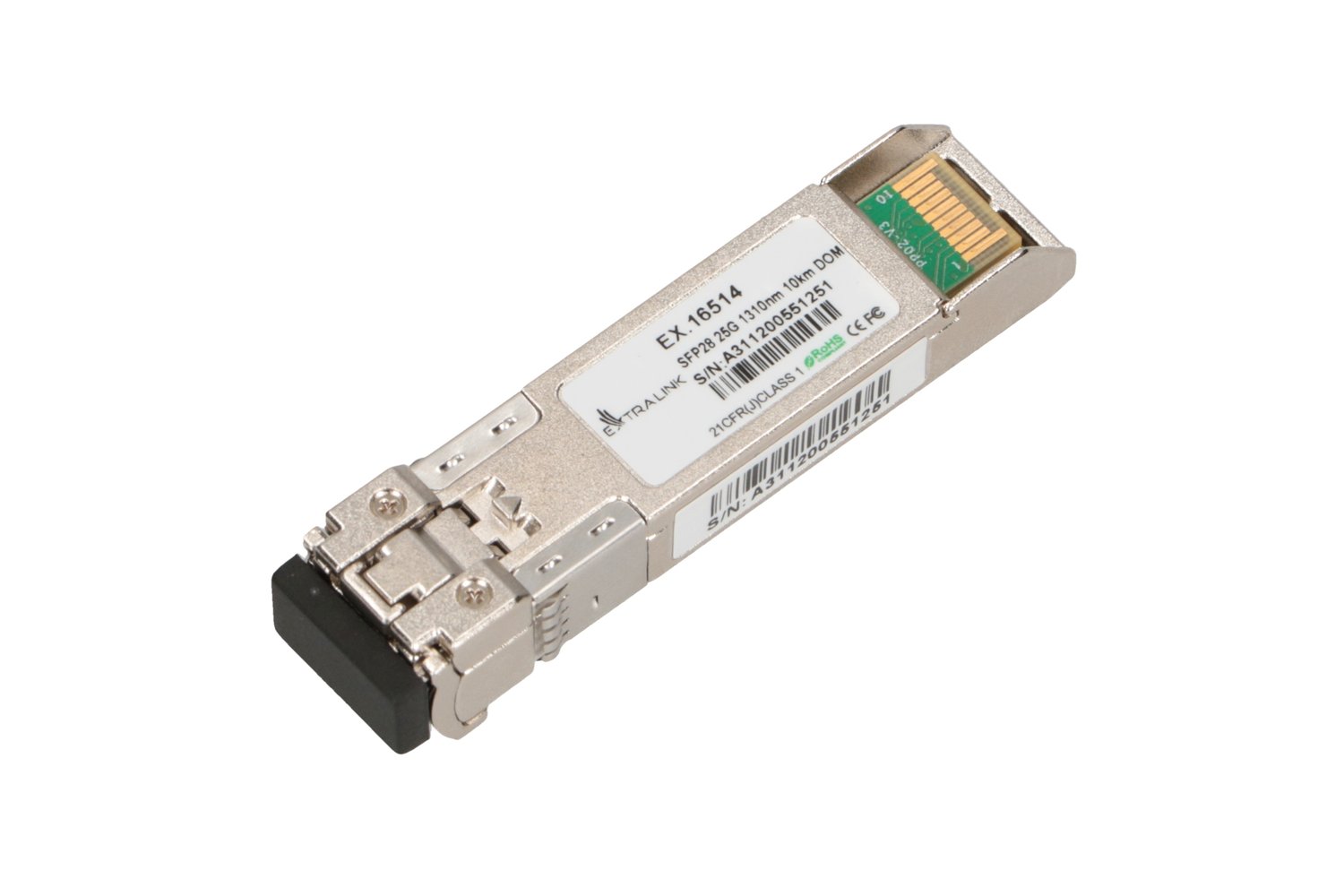 Moduł SFP28 Extralink SFP28 25G, 25Gbps, LC/UPC Duplex, 1310nm, 10km, single mode, DOM