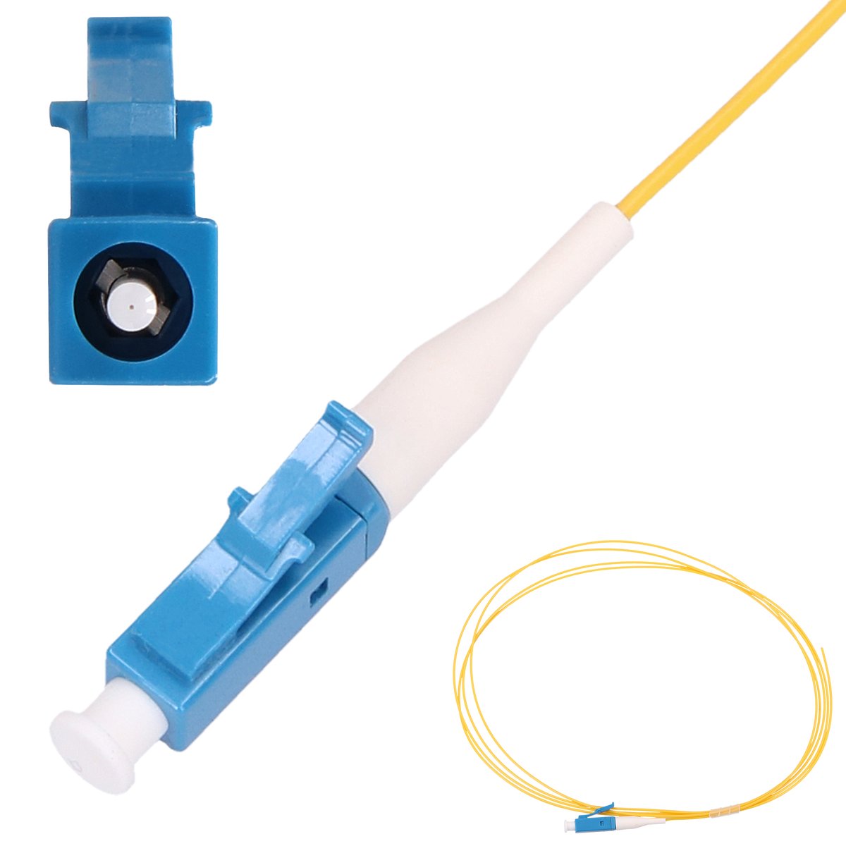 Extralink LC/UPC | Pigtail | PVC, Jednomodowy, 900um G.652D 2m
