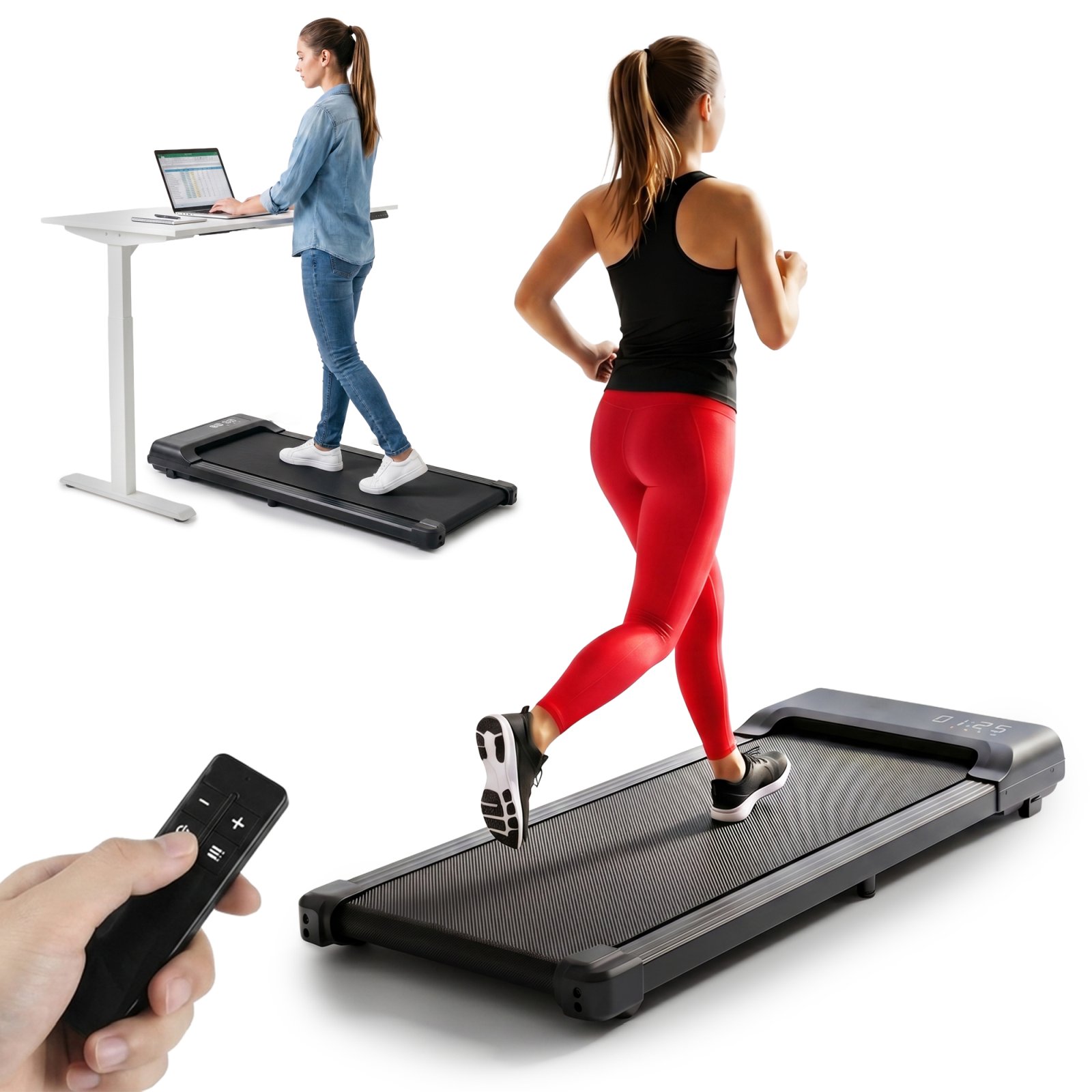 EXTRALINK BIEŻNIA ELEKTRYCZNA TRENINGOWA MOONWALK LUNA (1-6 KM/H)