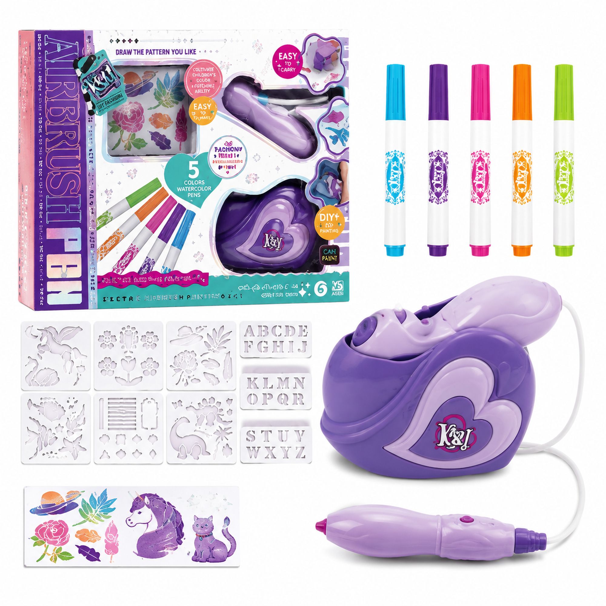 Extralink Toys |  Elektryczny Zestaw do Malowania Natryskowego | AIRBRUSH PEN