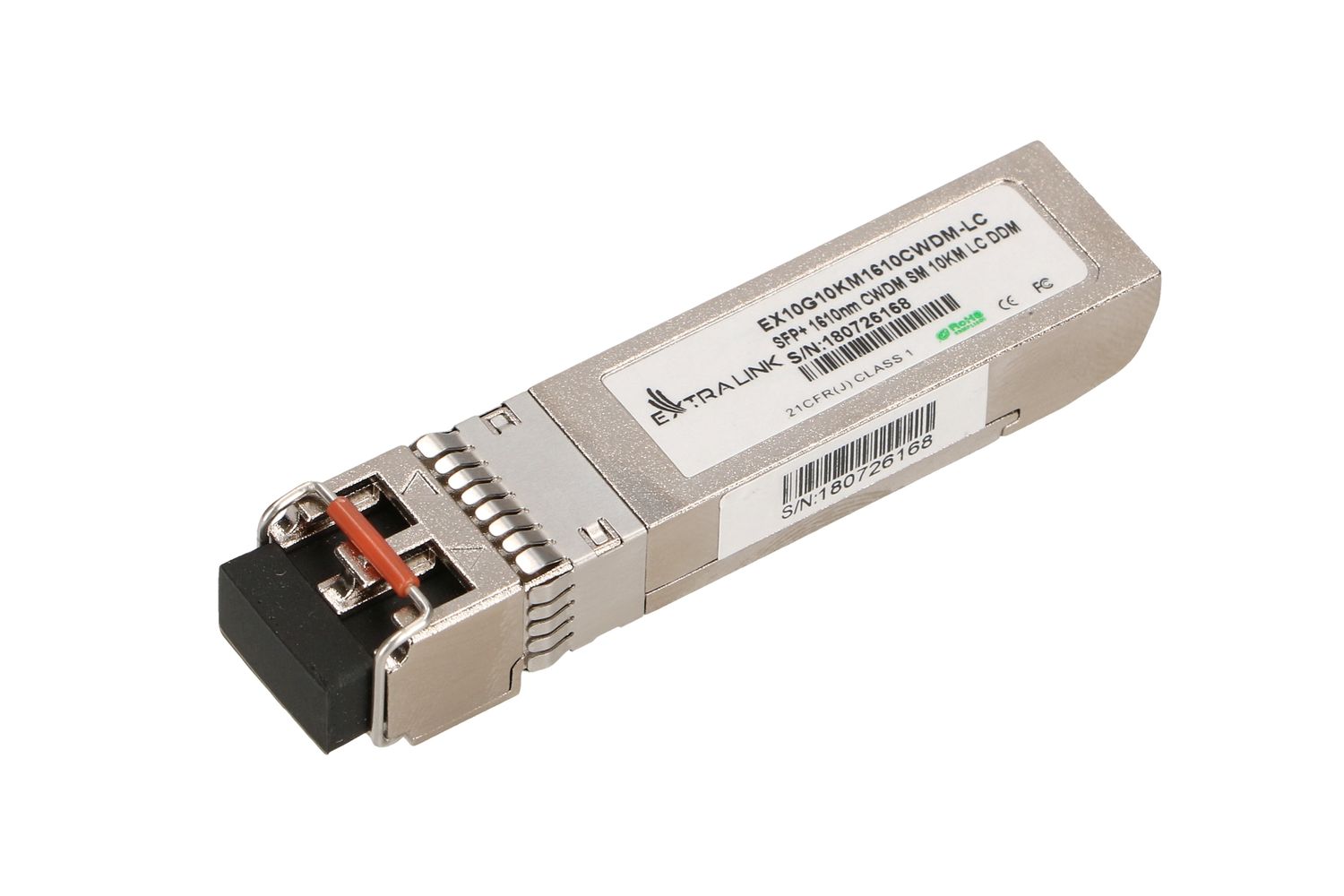 Moduł SFP+ CWDM Extralink SFP+ 10G, 10Gbps, 1610nm, single mode, 10km, LC, DOM