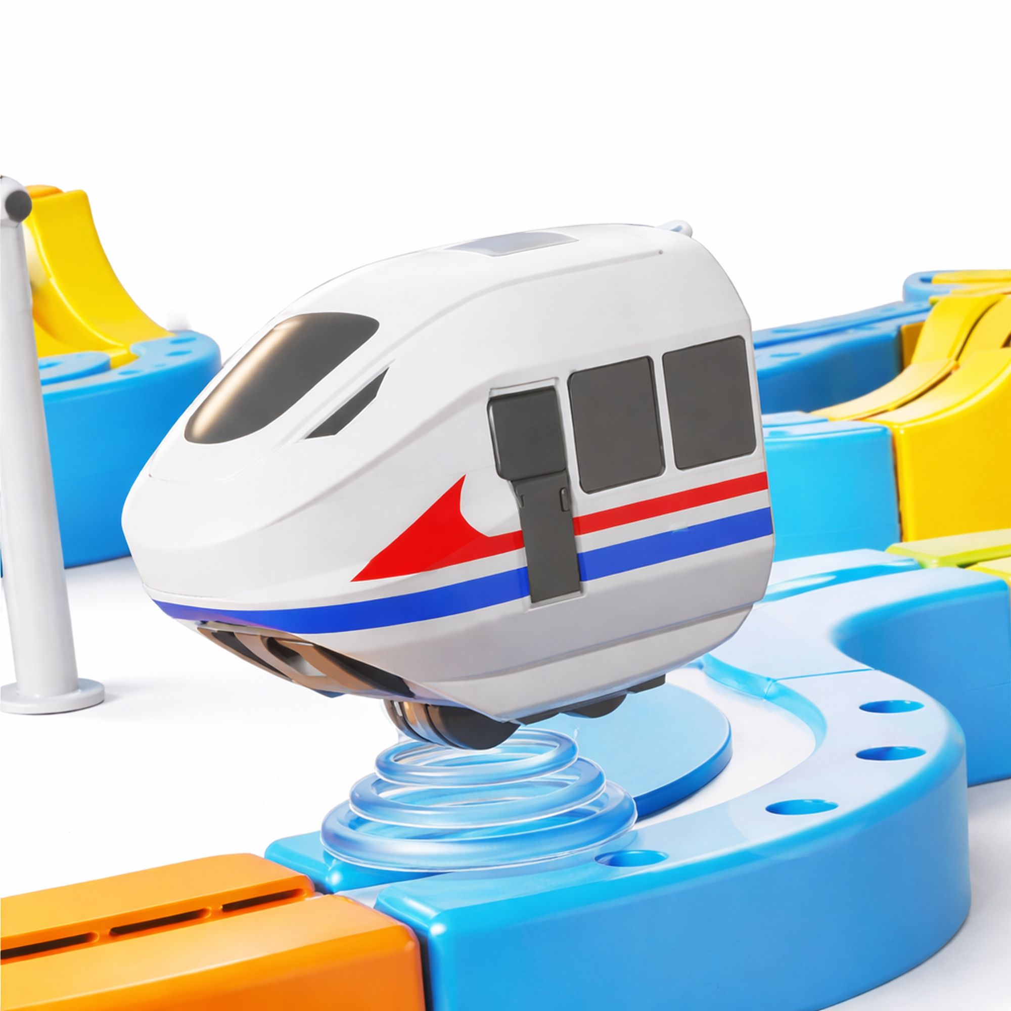 Extralink Toys | Zestaw torów magnetycznych | kolejka magnetyczna, magnetic levitation, (150 szt) - obrazek 5