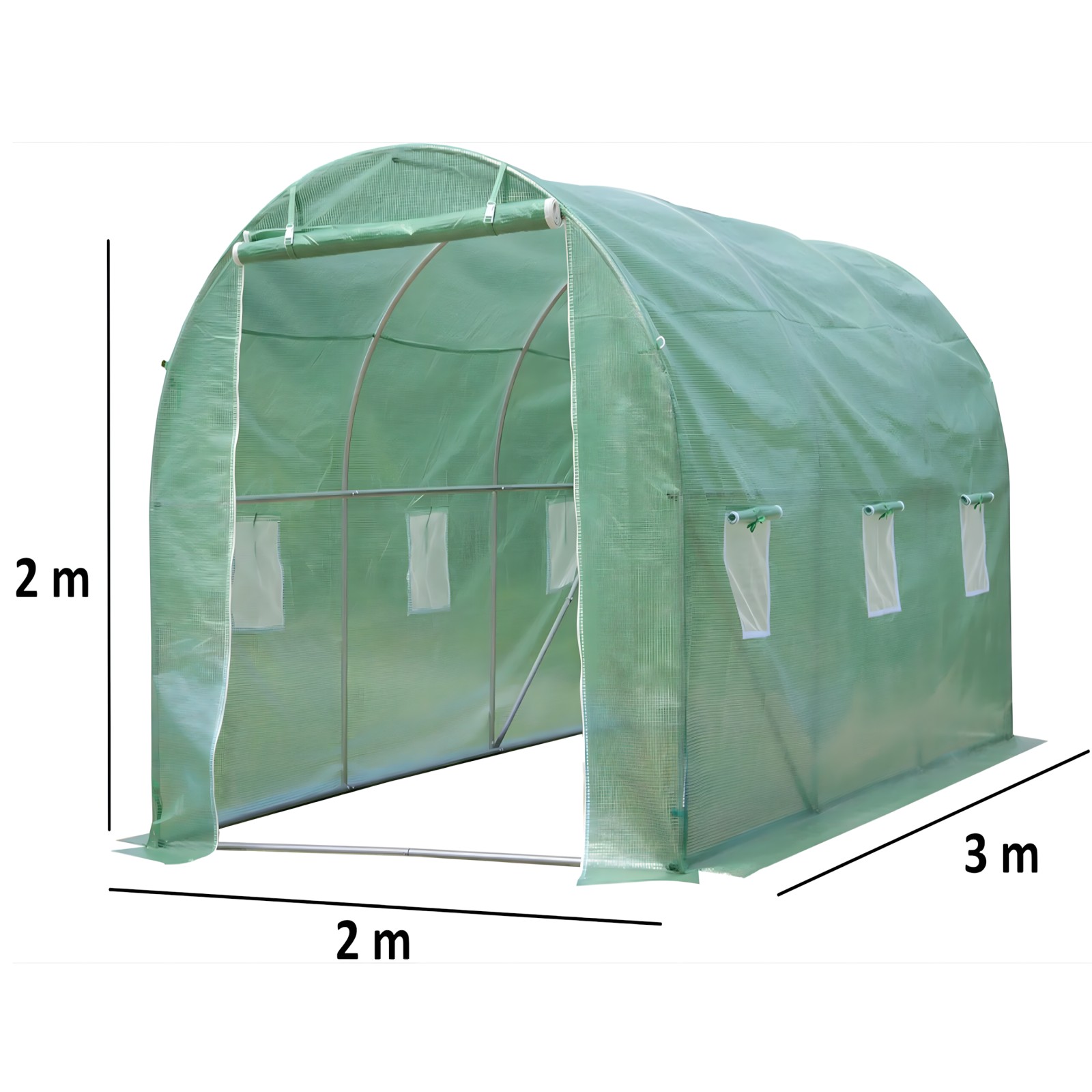 Extralink Home | Foliowy tunel ogrodowy | szklarnia namiot stelaż foliak 3x2x2m 6m2 - obrazek 4