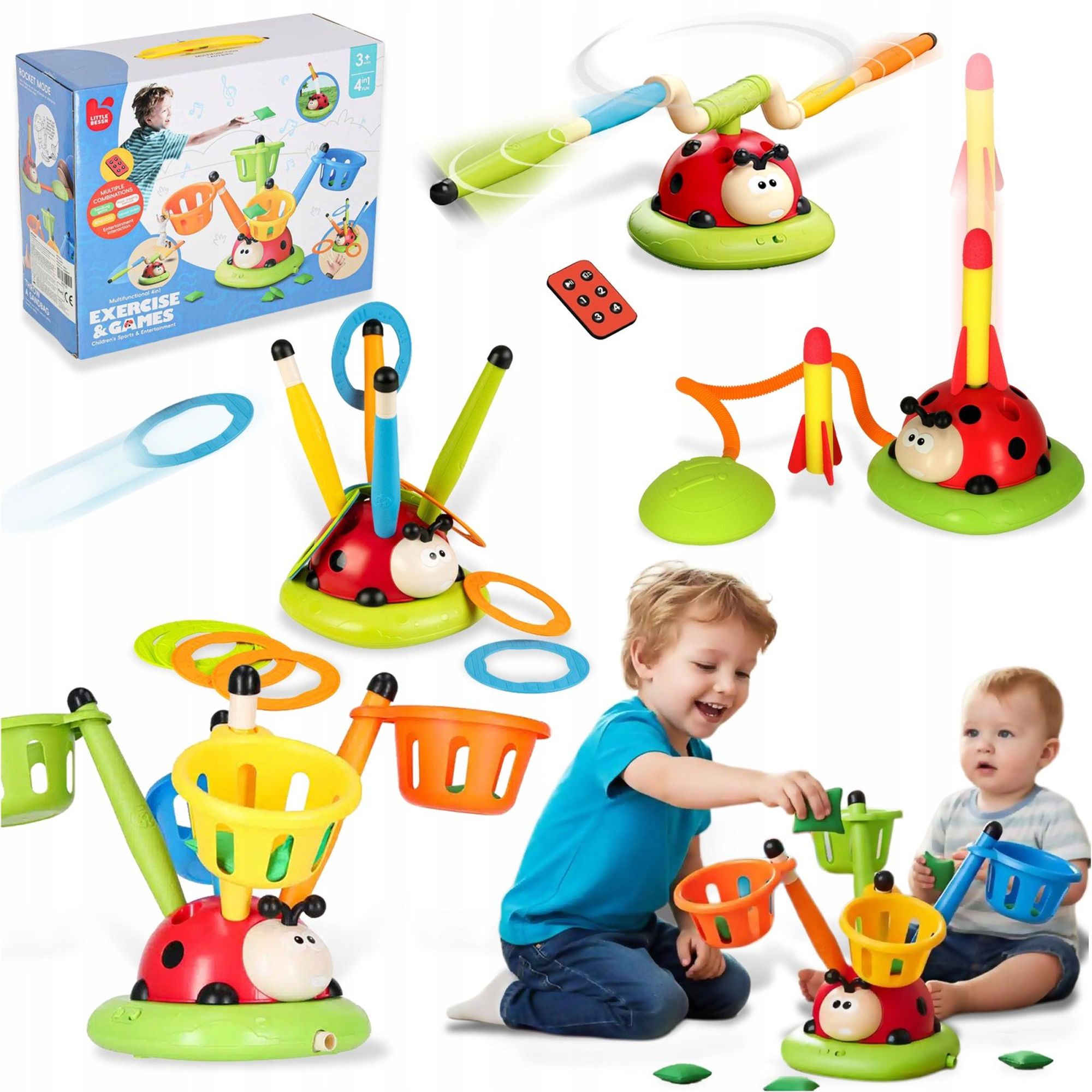 Extralink Toys | Zabawka Gra Interaktywna | Biedronka 4w1