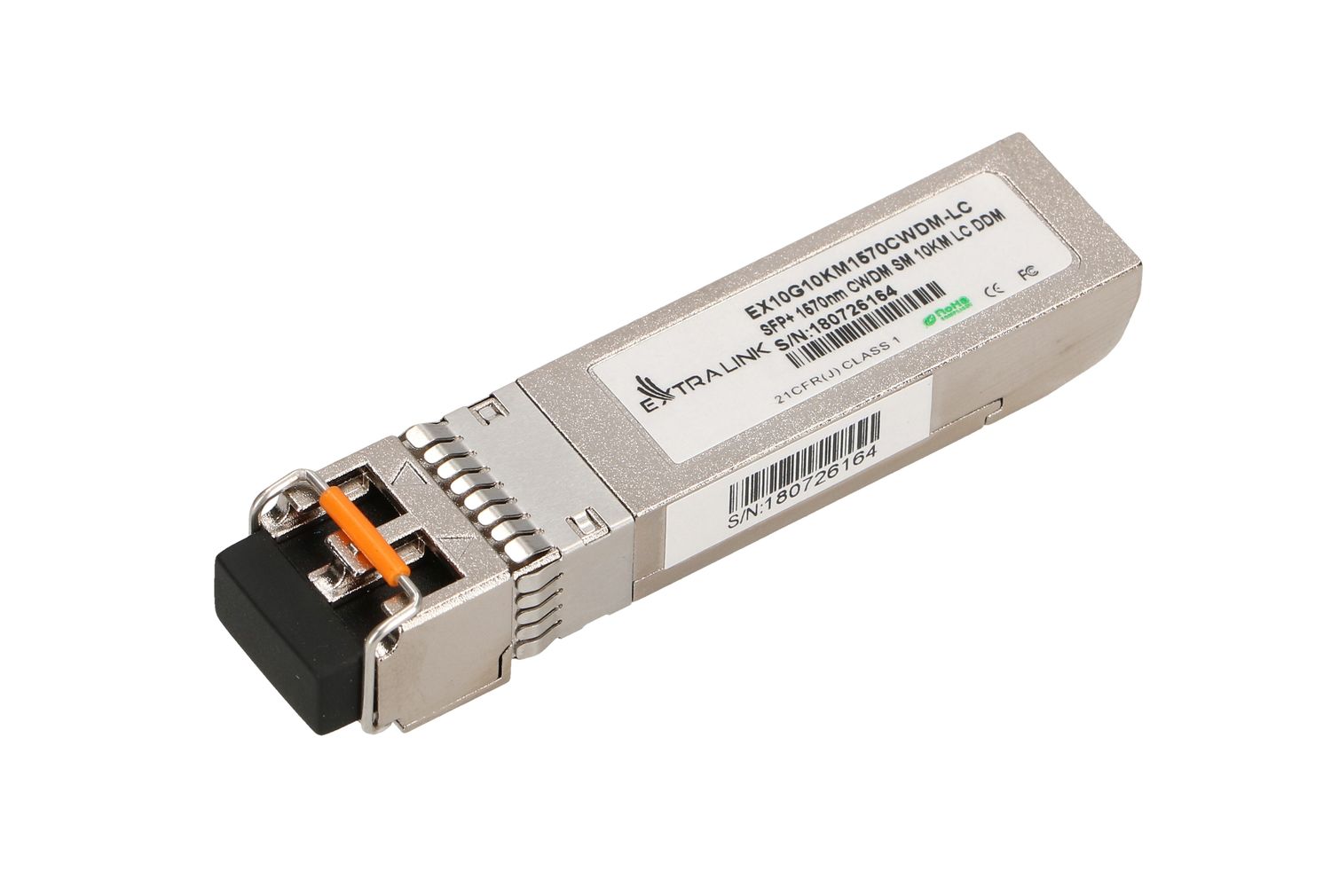 Moduł SFP+ CWDM Extralink SFP+ 10G, 10Gbps, 1570nm, single mode, 10km, LC, DOM
