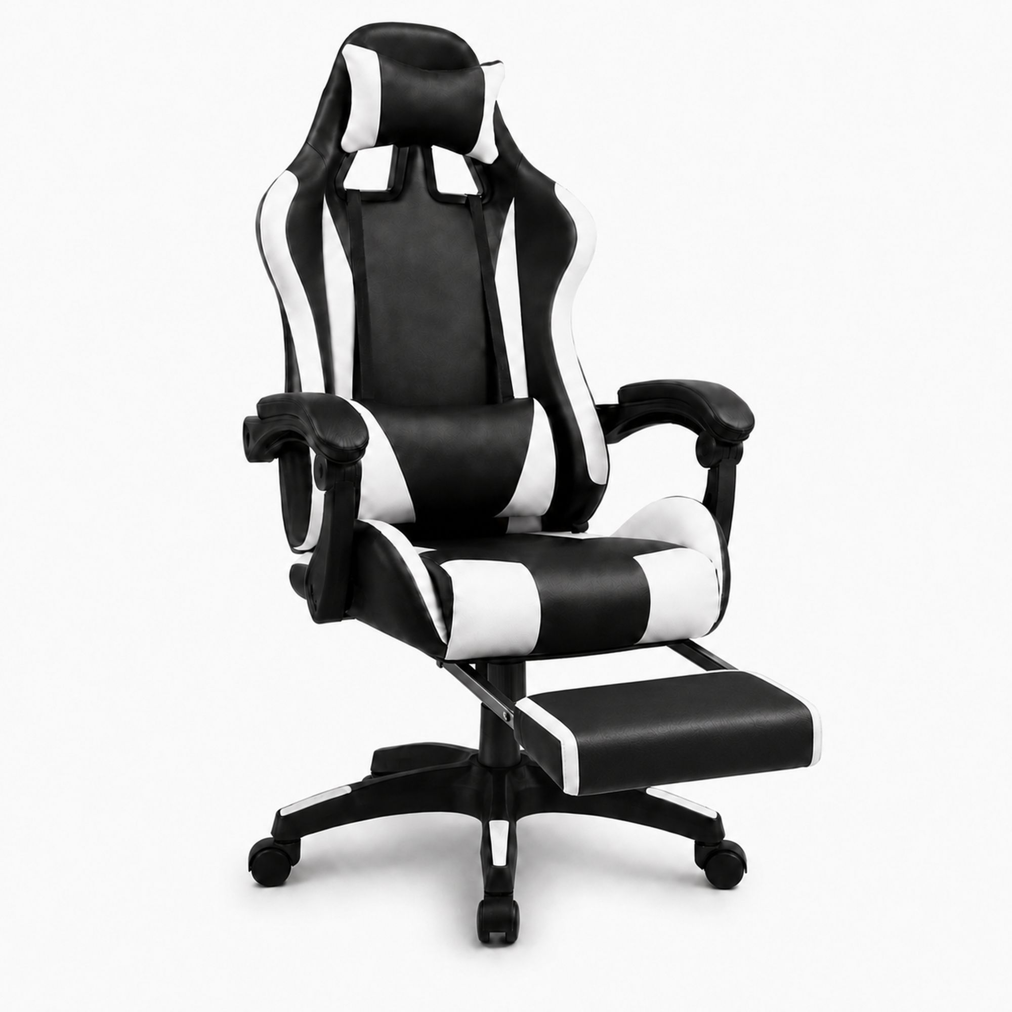 Extralink Gaming | Fotel gamingowy | biurowy, obrotowy, kubełkowy, czarno-biały, G-526