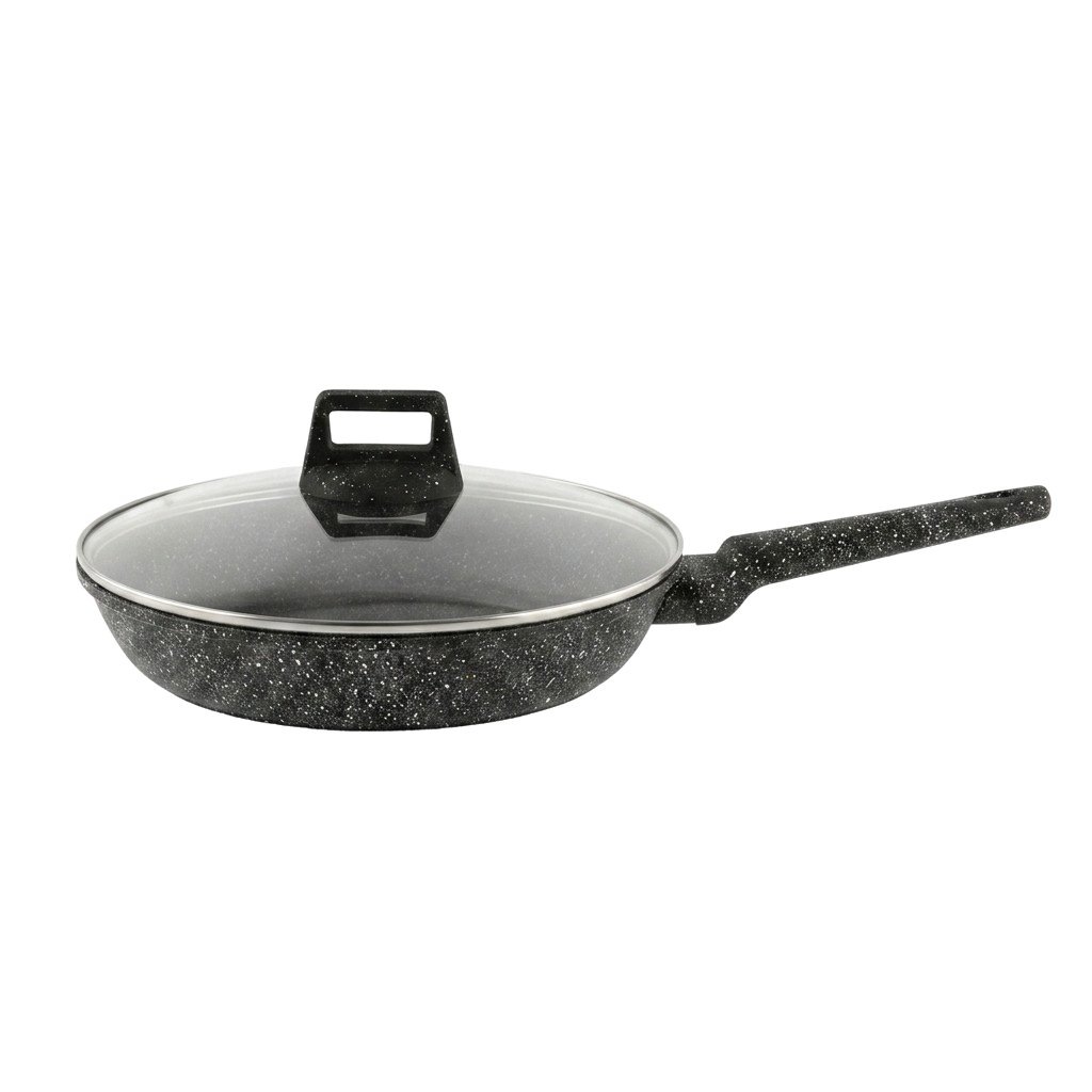 Extralink Home SF-1129-26CM | Patelnia teflonowa granitowa | Czarna, 2.5L, 26 cm