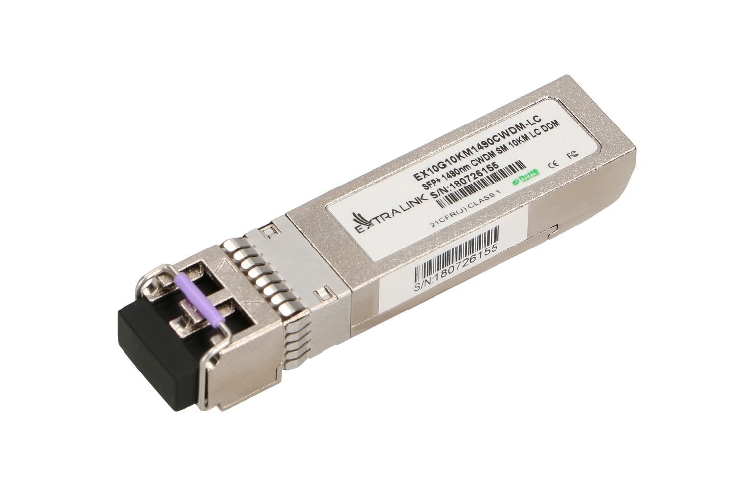 Moduł SFP+ CWDM Extralink SFP+ 10G, 10Gbps, 1490nm, single mode, 10km, LC, DOM