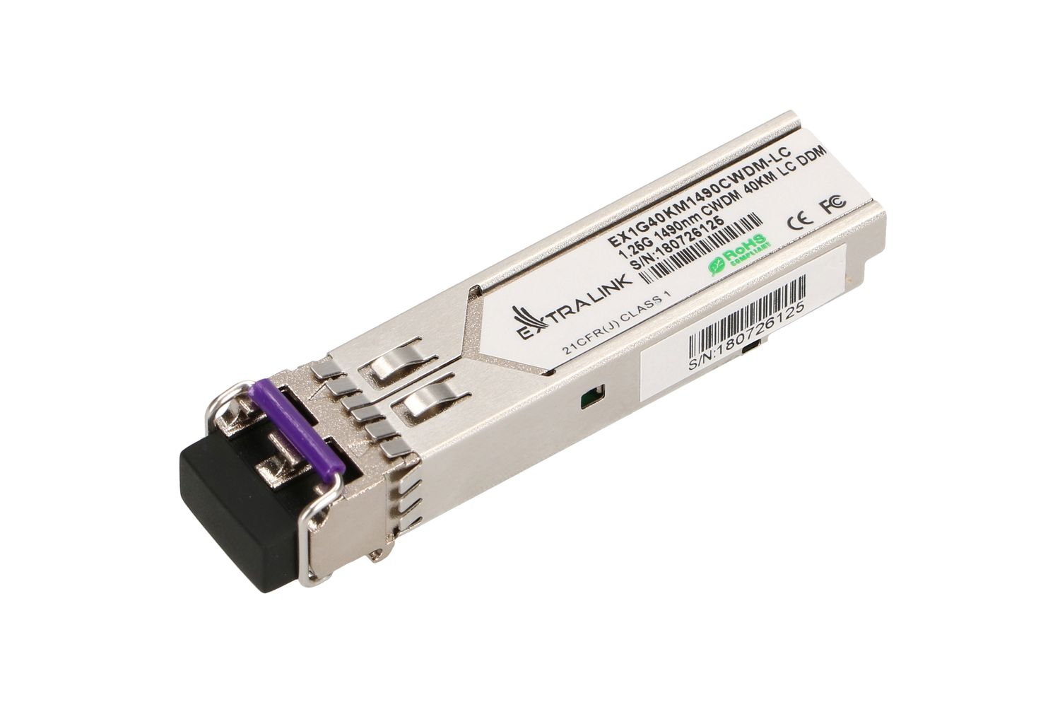 Moduł SFP CWDM Extralink SFP 1.25G, 1,25Gbps, 1490nm, single mode, 40km, LC, DOM