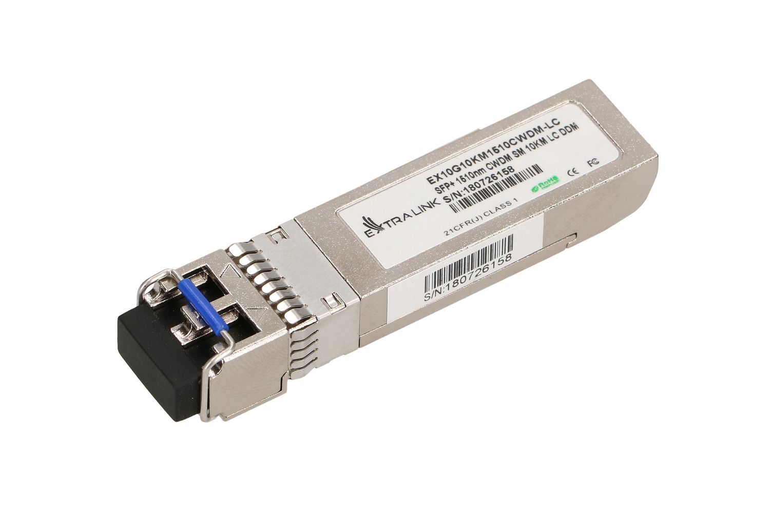Moduł SFP+ CWDM Extralink SFP+ 10G, 10Gbps, 1510nm, single mode, 10km, LC, DOM