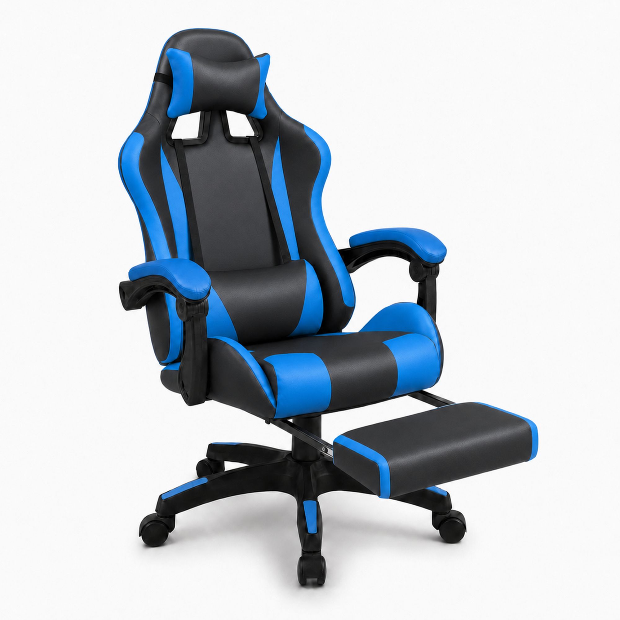 Extralink Gaming | Fotel gamingowy | biurowy, obrotowy, kubełkowy, czarno-niebieski, G-523