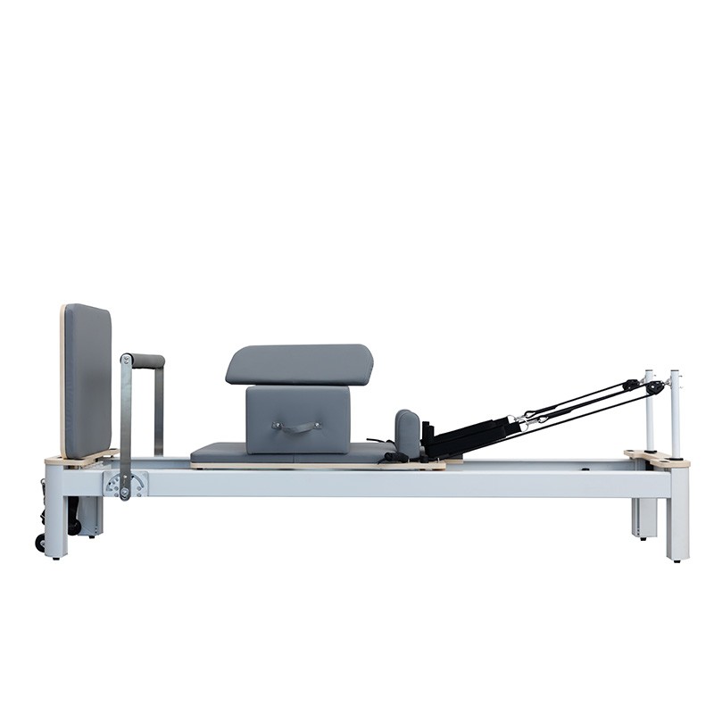 StayFit by Extralink | Profesionalne łóżko do pilatesu | reformer do pilatesu, ze stopu aluminium, szary - obrazek 3