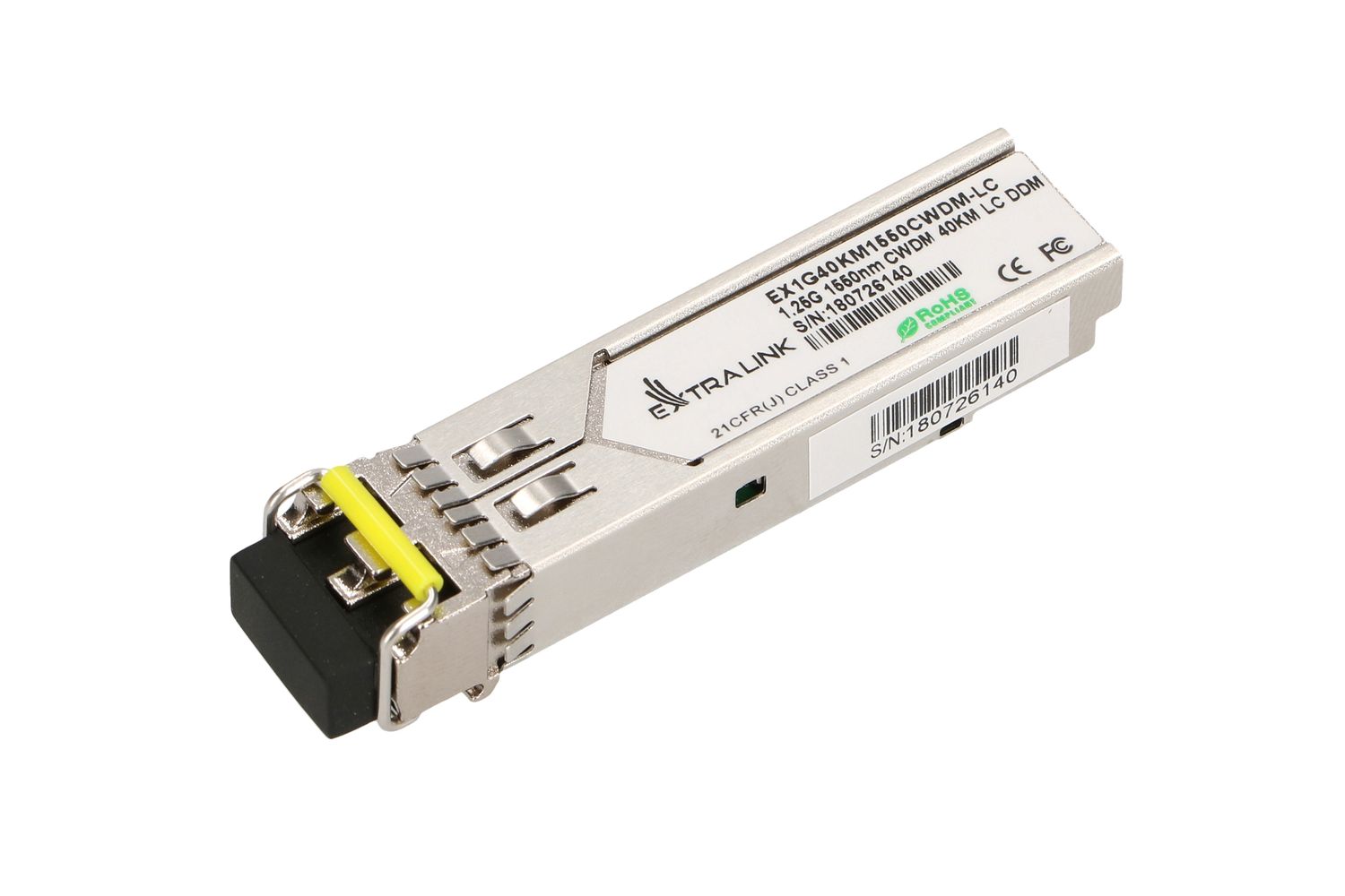 Moduł SFP CWDM Extralink SFP 1.25G, 1,25Gbps, 1550nm, single mode, 40km, LC, DOM