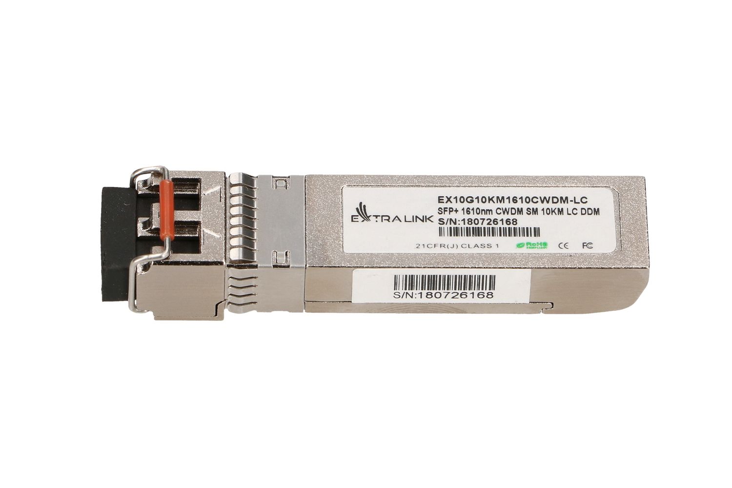 Moduł SFP+ CWDM Extralink SFP+ 10G, 10Gbps, 1610nm, single mode, 10km, LC, DOM - obrazek 3