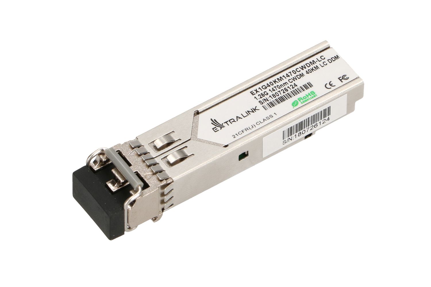 Moduł SFP CWDM Extralink SFP 1.25G, 1,25Gbps, 1470nm, single mode, 40km, LC, DOM