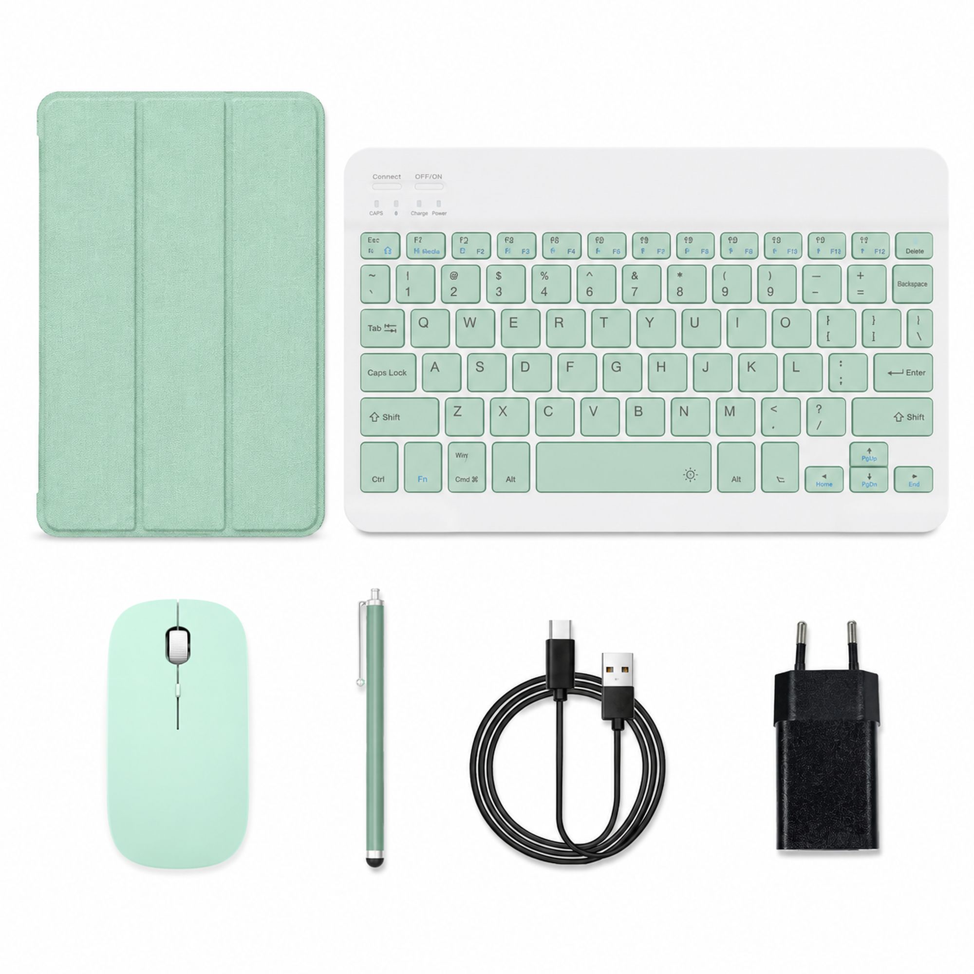 Extralink Tablet CP31 4GB RAM+128GB Zielony | Tablet | Android 15, 2Mpx+8Mpx, 6000mAh, 1280x800px, klawiatura, mysz, rysik - obrazek 5
