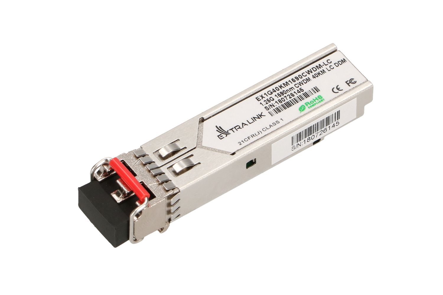 Moduł SFP CWDM Extralink SFP 1.25G, 1,25Gbps, 1590nm, single mode, 40km, LC, DOM