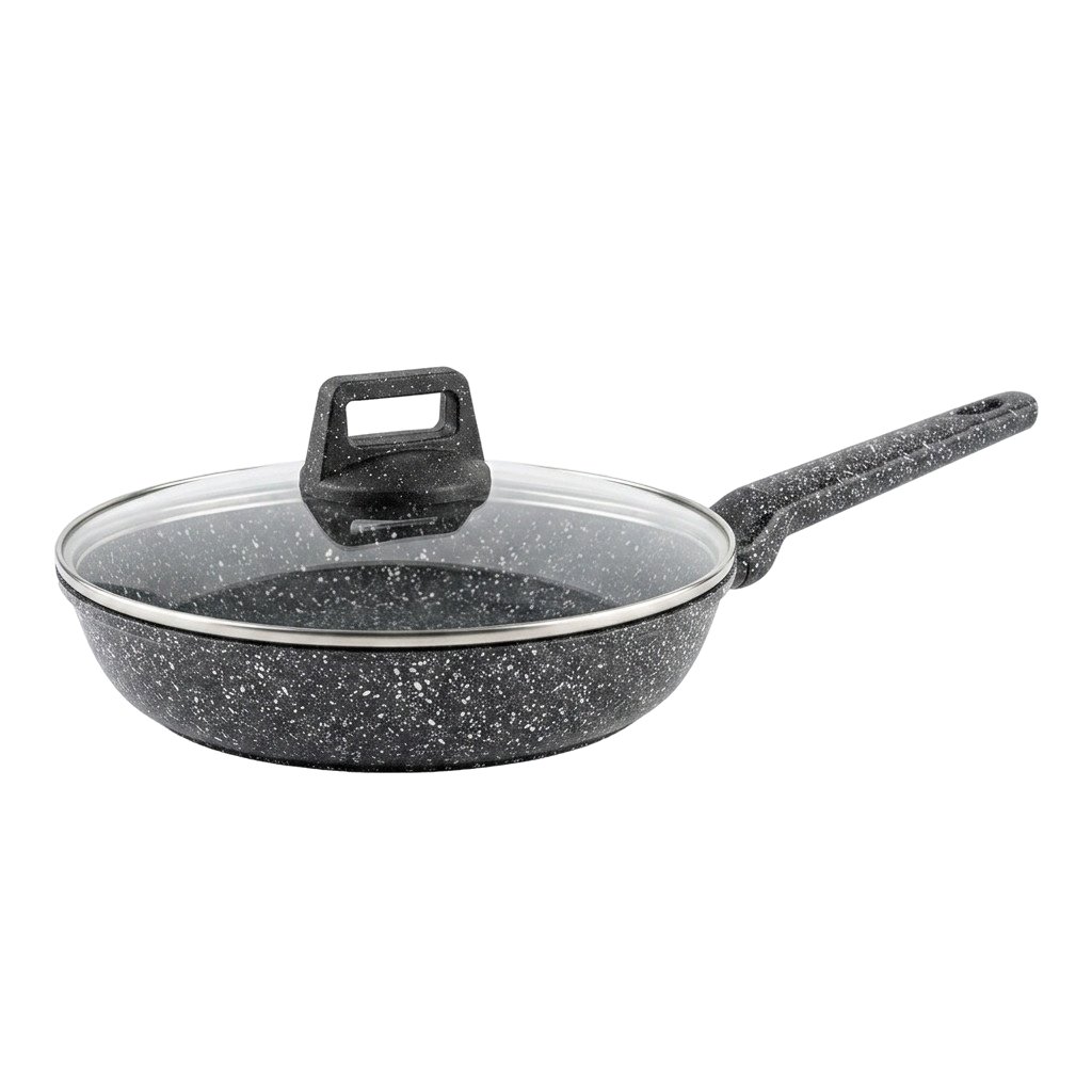 Extralink Home SF-1129-20CM | Patelnia teflonowa granitowa | Czarna, 1.2L, 20 cm