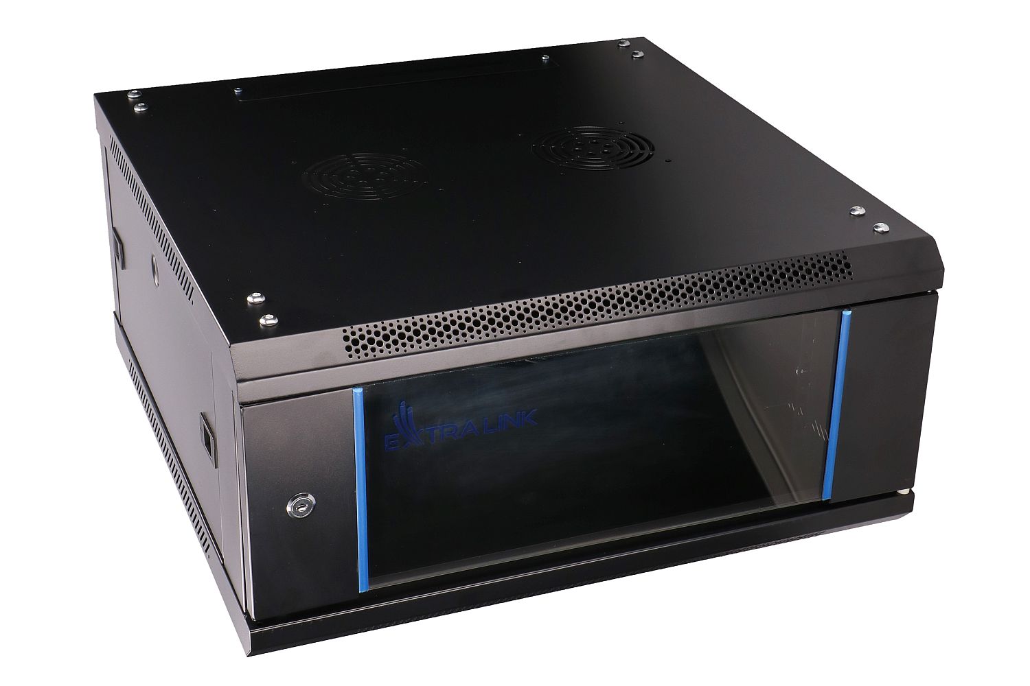 Extralink 4U 600x600 Czarna | Szafa rack | montowana na ścianie - obrazek 3
