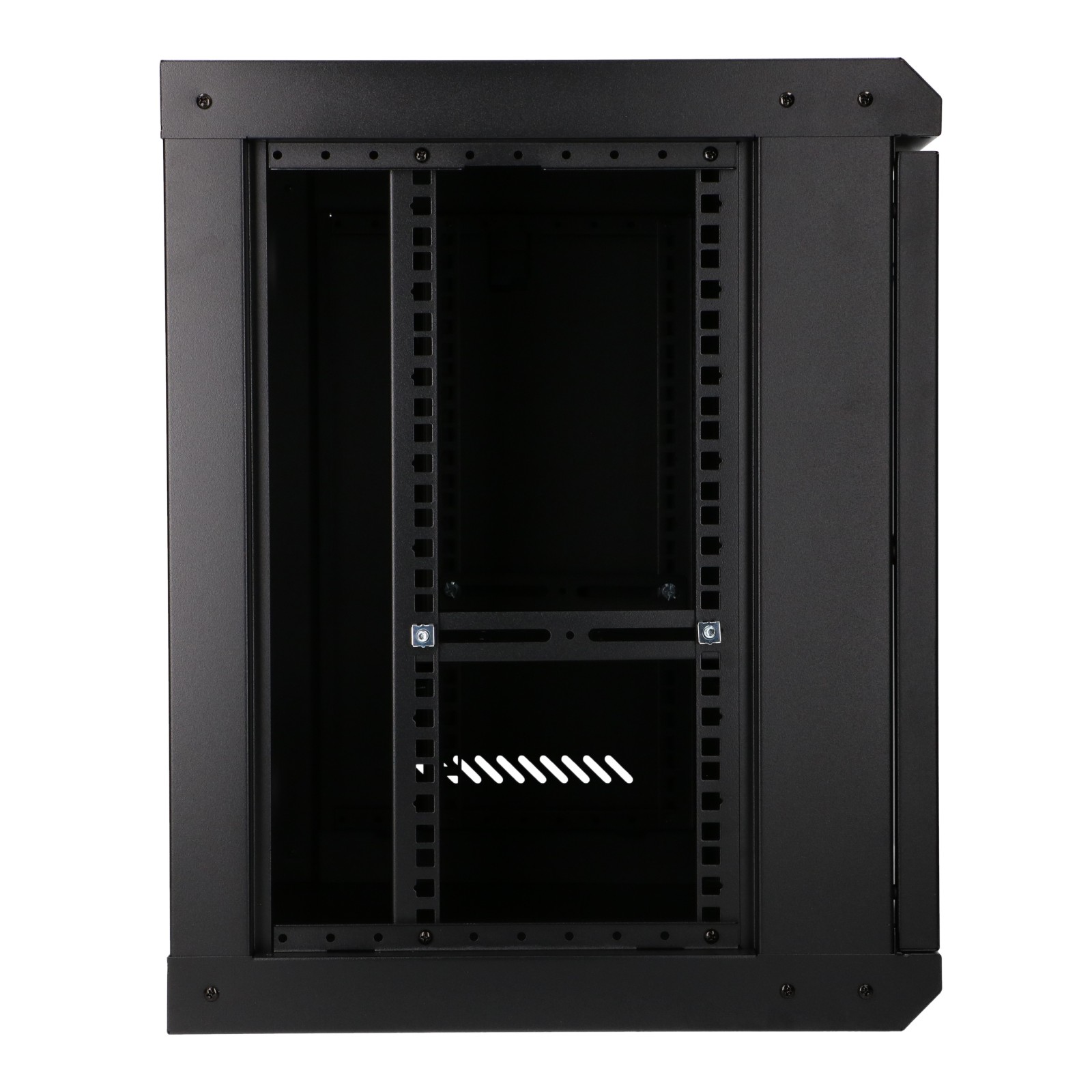 Extralink Lite 9U 530x400 Czarna | Szafa rack | montowana na ścianie, półka w zestawie - obrazek 4