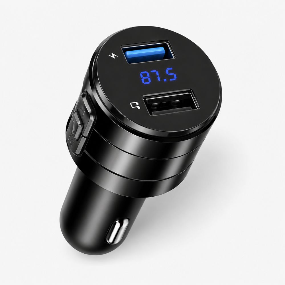 Extralink Smart Life | Transmiter FM do samochodu z funkcją ładowania | 2x USB-A