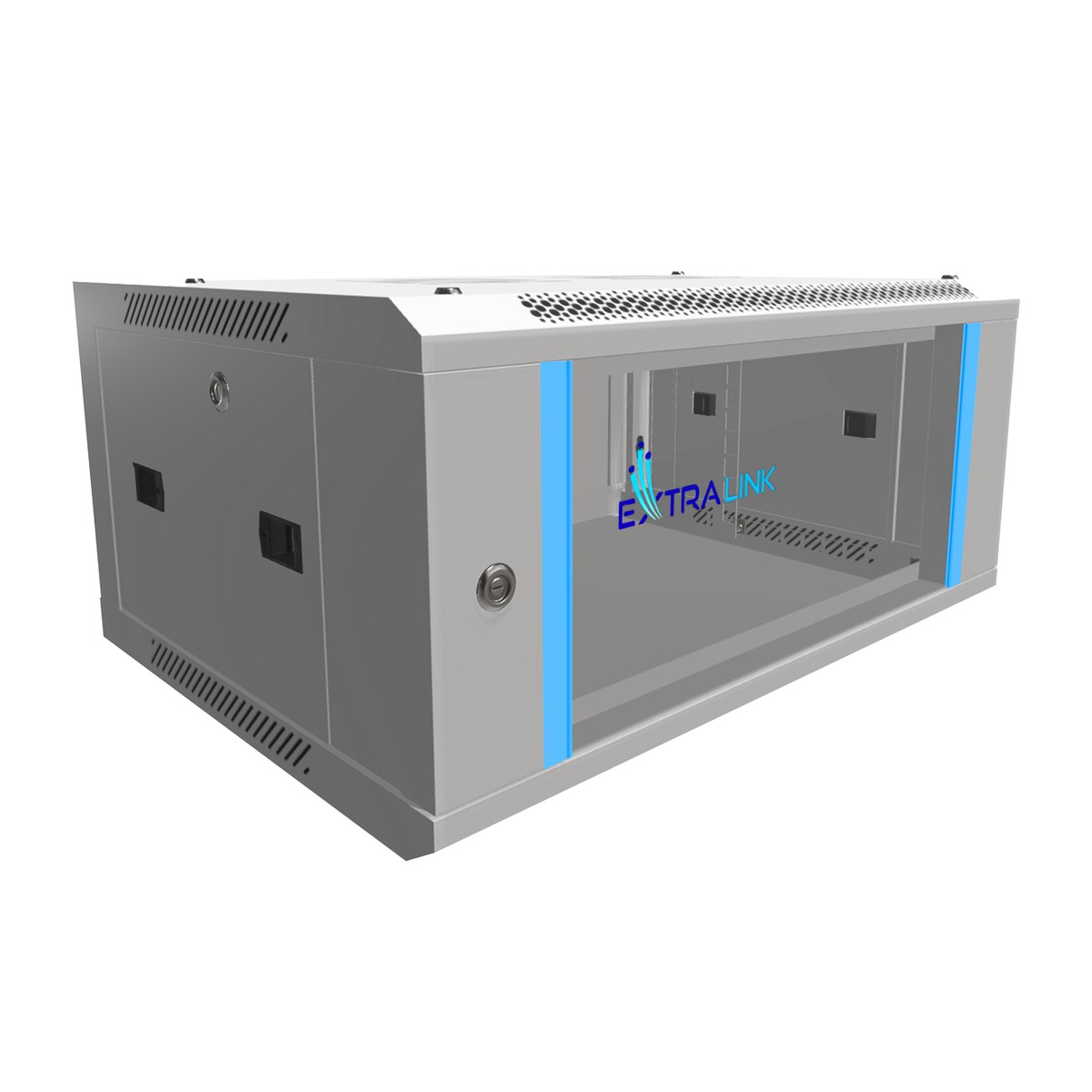 Extralink 4U 600x450 Szara | Szafa rack | montowana na ścianie