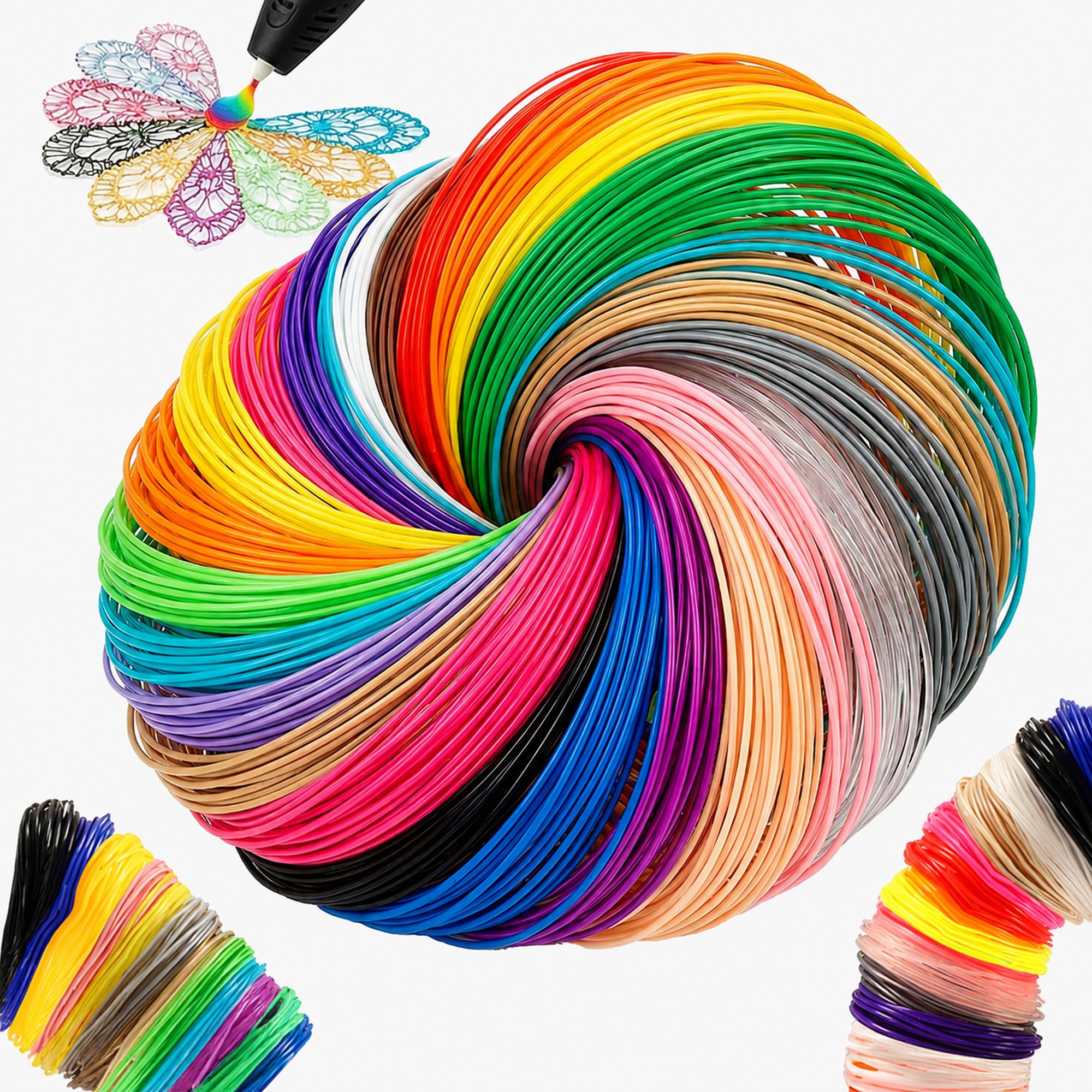 Extralink | Filament PLA | 1.75mm 330g Wielokolorowy, 200m (40x5m)