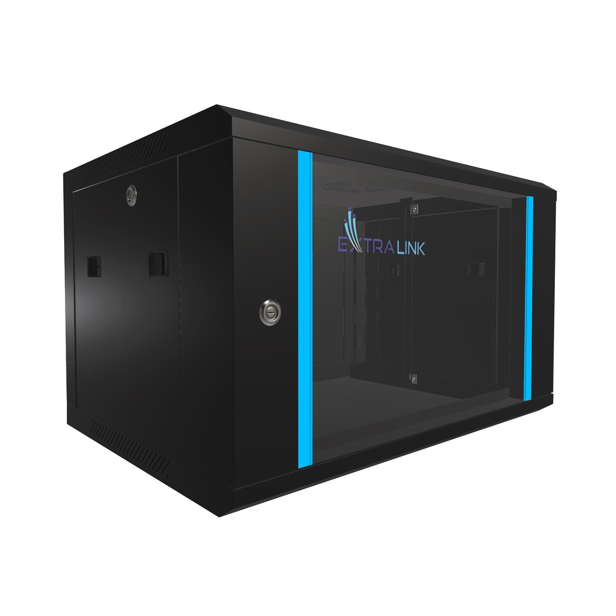 Extralink 6U 600x450 Czarna | Szafa rack | montowana na ścianie