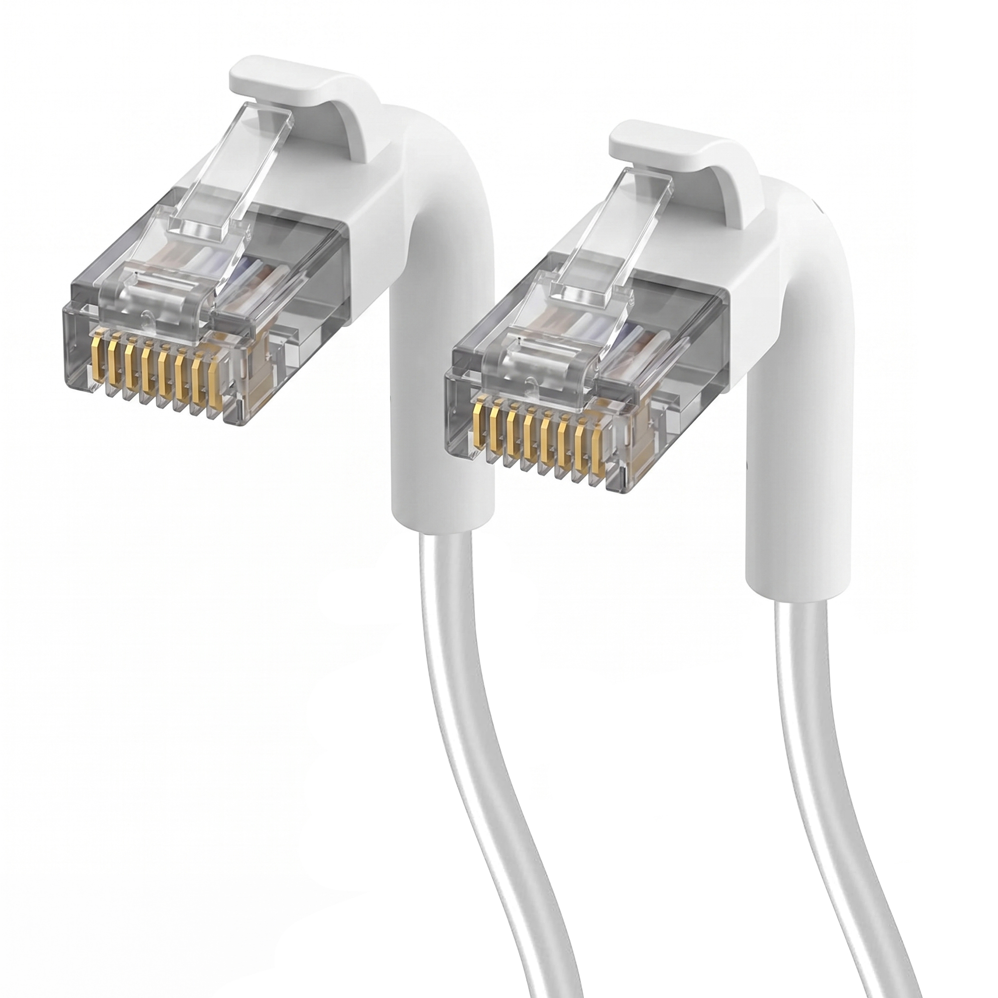 Extralink Kat.6A U/FTP 2m 1Gbps Biały | Patchcord LAN | Miedź Kabel sieciowy skrętka, łamana końcówka - obrazek 5