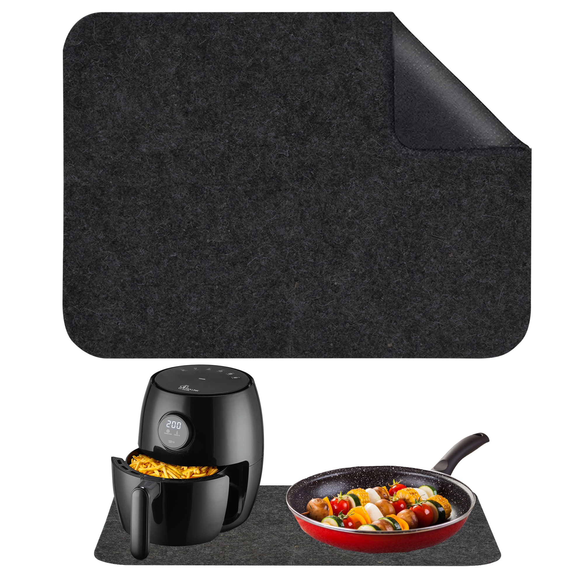 Extralink Home | Ochronna mata pod air fryer | 60x45 cm