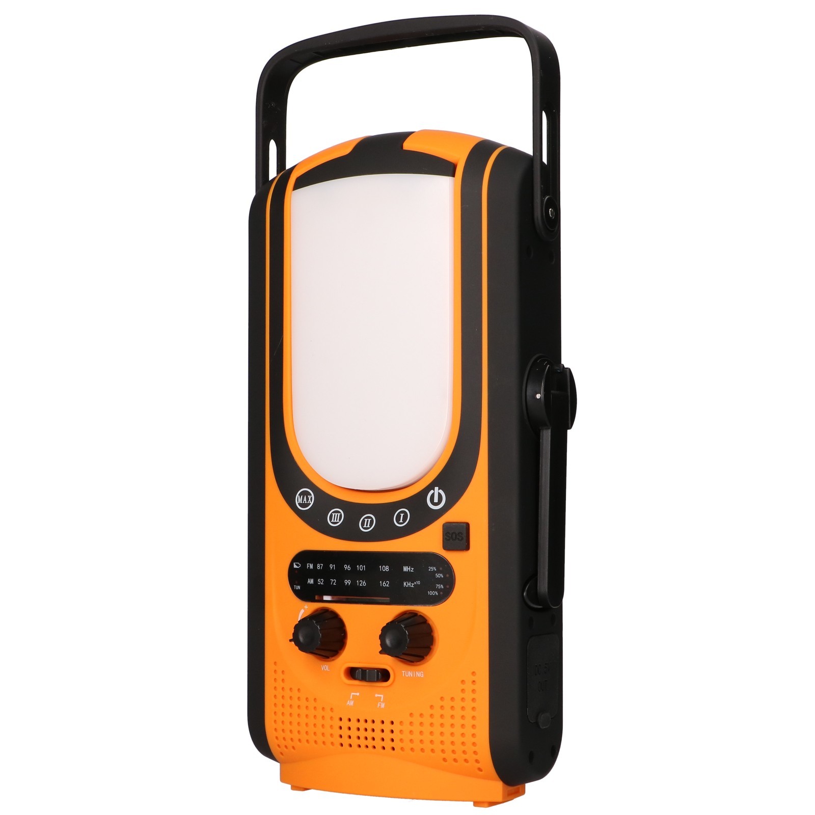 Extralink | Radio awaryjne solarne z korbką | dynamo powerbank 6000mAh z latarką SOS