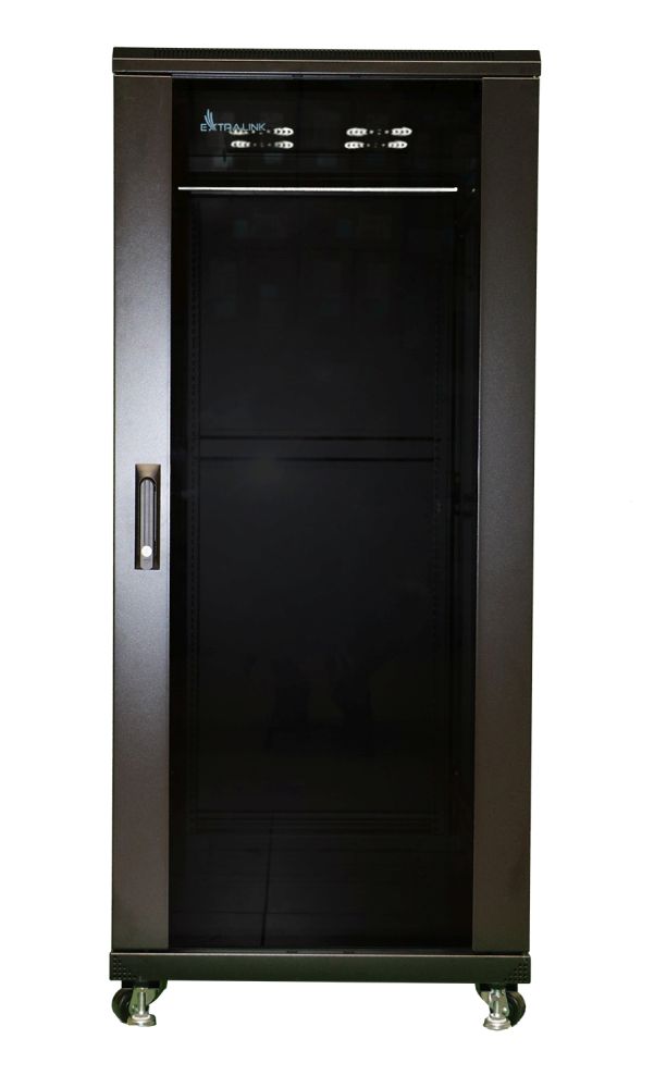 Extralink 27U 600x800 Czarna | Szafa rack | stojąca - obrazek 3