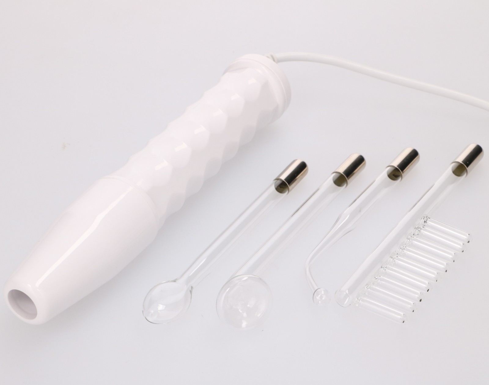 Extralink Darsonval Derma Wand | Elektrody do twarzy, włosów, skóry | 4 peloty