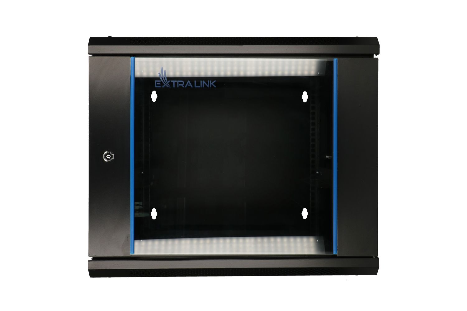 Extralink 6U 600x600 AZH Czarna | Szafa rack | montowana na ścianie, dwusekcyjna - obrazek 3