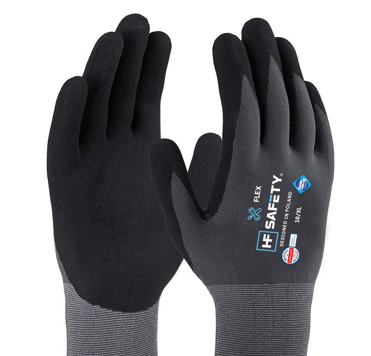 Extralink HF Safety Flex 1 para | Rękawice ochronne | rozmiar 8/M - obrazek 5