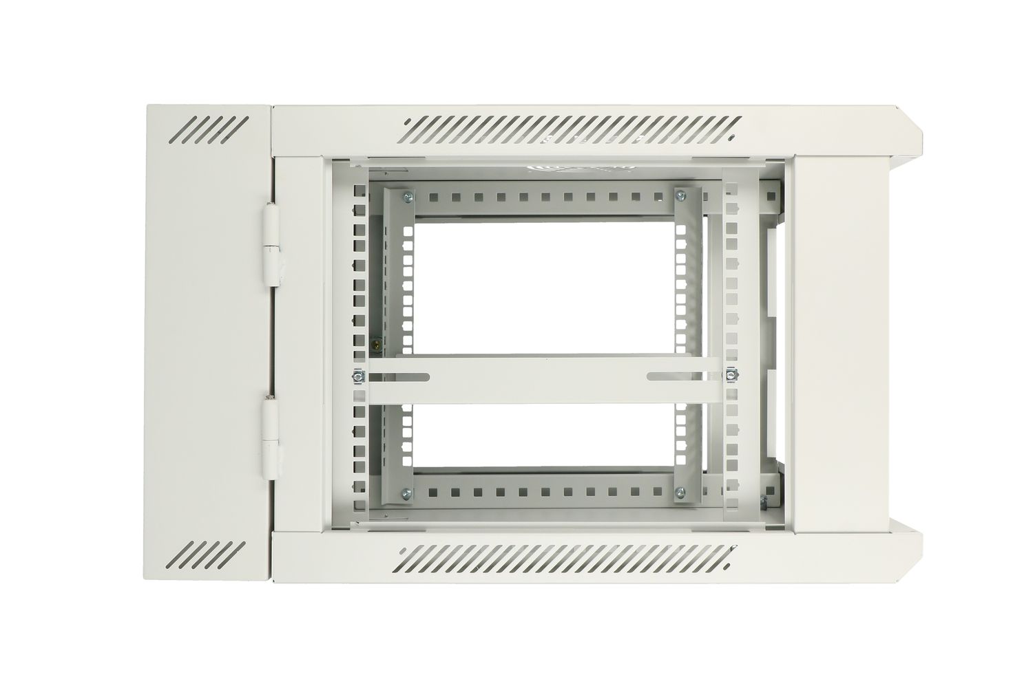 Extralink 6U 600x600 AZH Szara | Szafa rack | montowana na ścianie, dwusekcyjna - obrazek 5