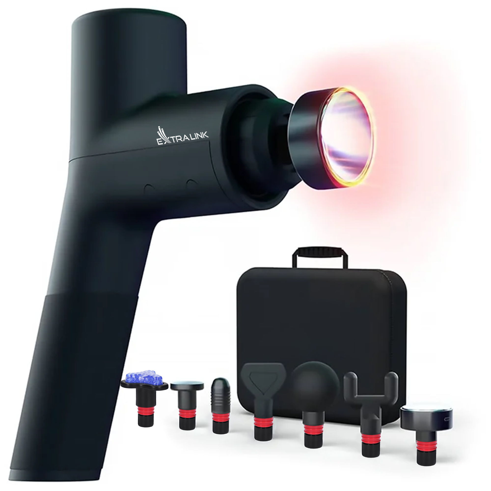 StayFit by Extralink Massage Gymgun Fit 2.0 Pro | Pistolet do masażu | 7 głowic, 6 trybów - obrazek 3