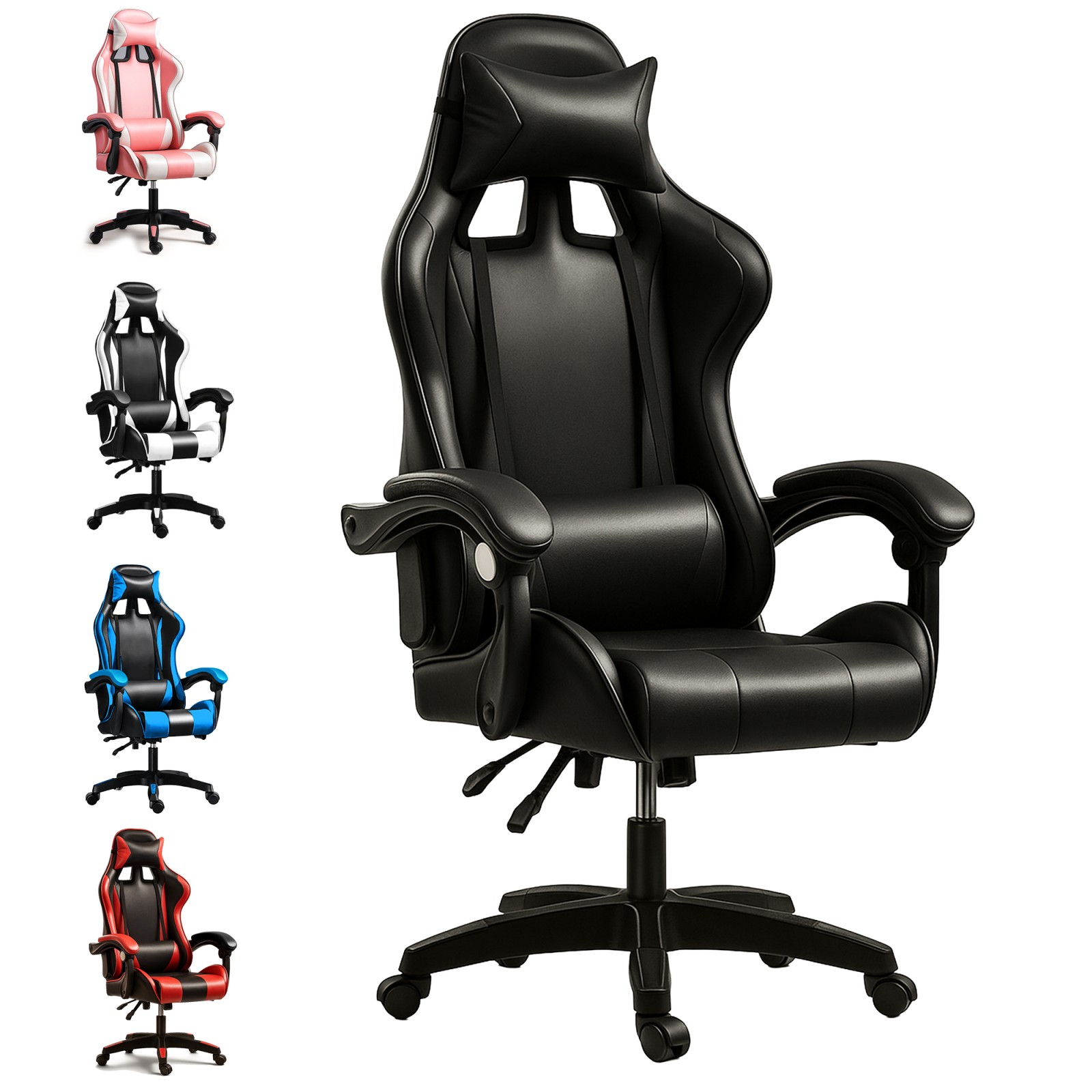 Extralink Gaming | Fotel gamingowy | biurowy, obrotowy, kubełkowy, czarny, G-524 - obrazek 3