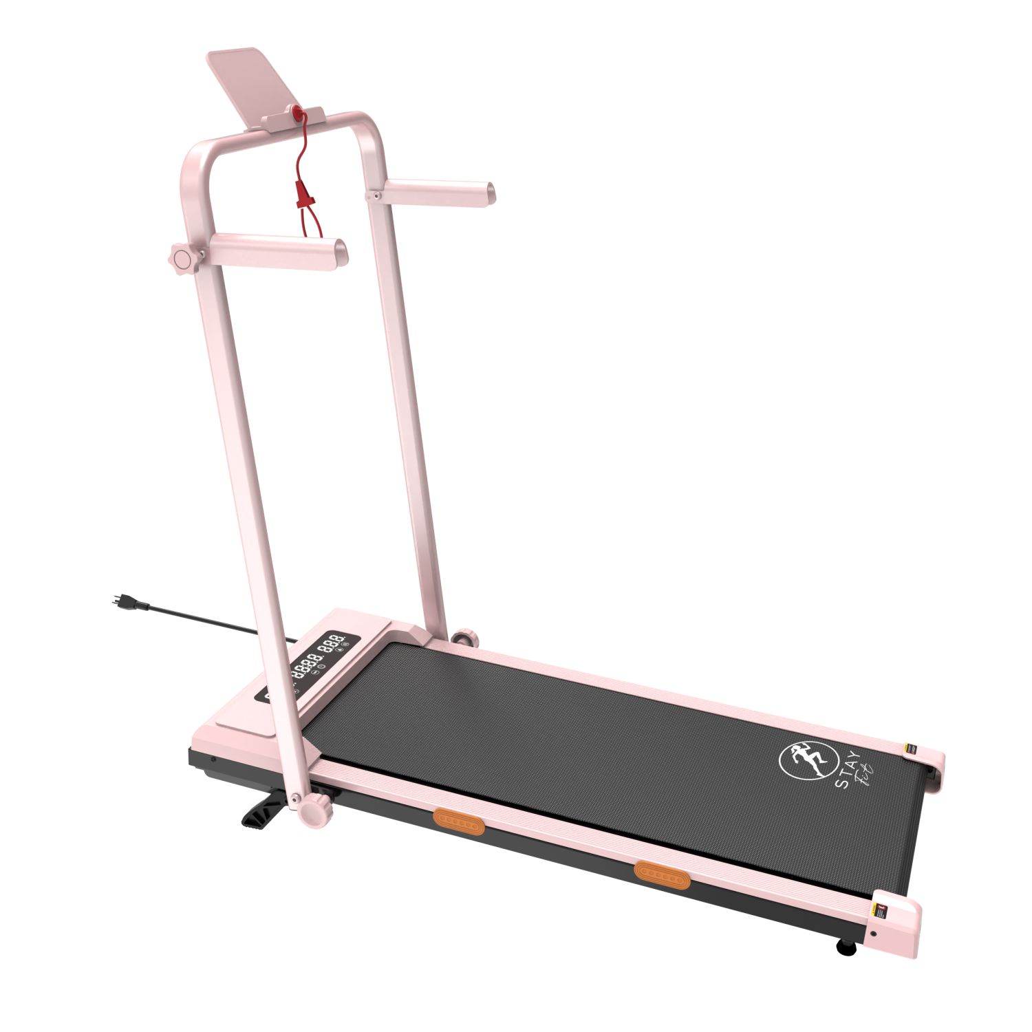 StayFit by Extralink Aurora Różowa | Bieżnia elektryczna | treningowa, 1 - 12 km/h