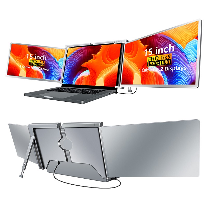 Extralink Smart Life S600 15" | Przenośne monitory do laptopa | 2 monitory, IPS, 1080p Full HD - obrazek 2