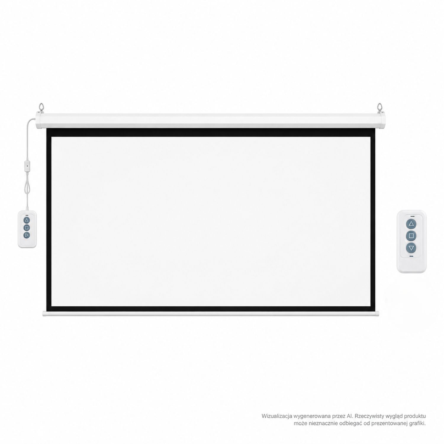 Extralink Electric Motorized Projection Screen 100" | Elektryczny ekran projekcyjny | 16:9, 220x125cm, sterowanie pilotem