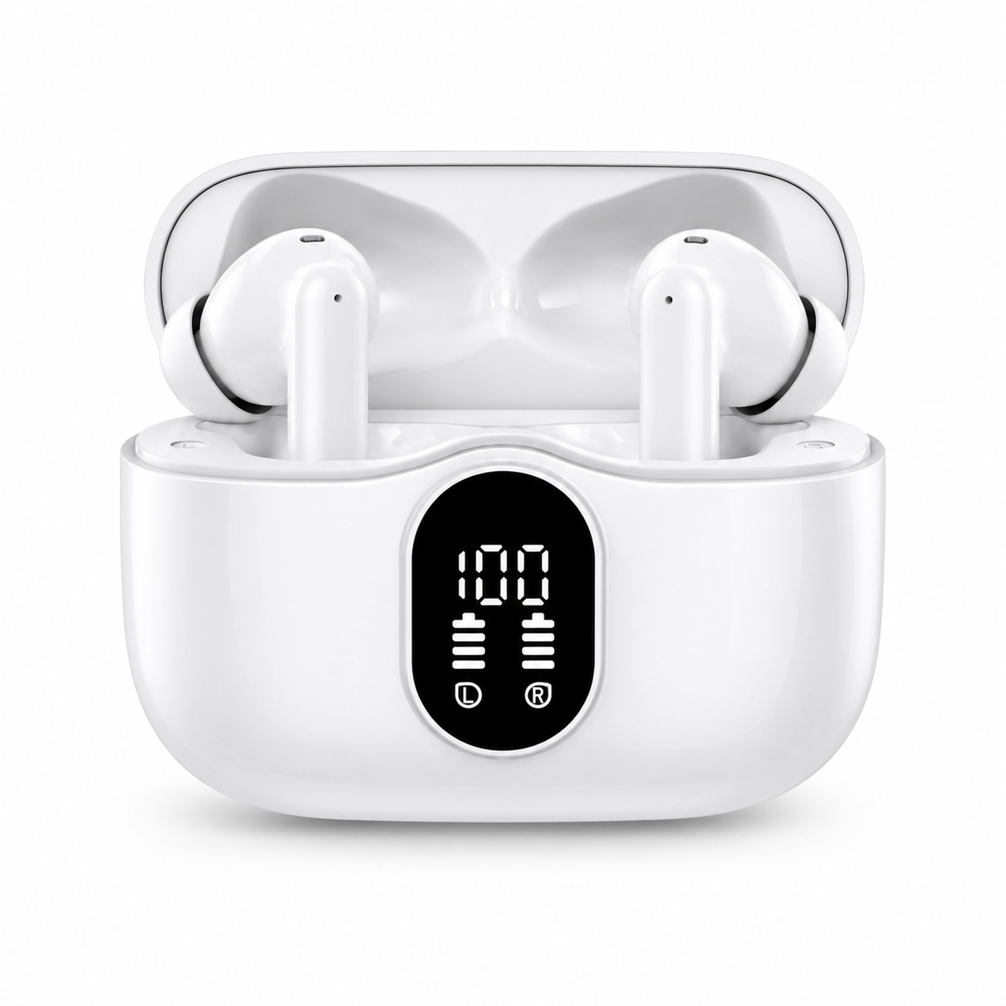 Extralink Lifestyle | słuchawki z wyświetlaczem Pixelbuds | Białe