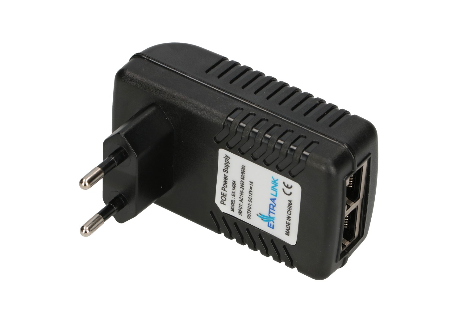 Extralink POE-12-12W | Zasilacz PoE | 12V, 1A, 12W, wtyk do gniazda elektrycznego - obrazek 2