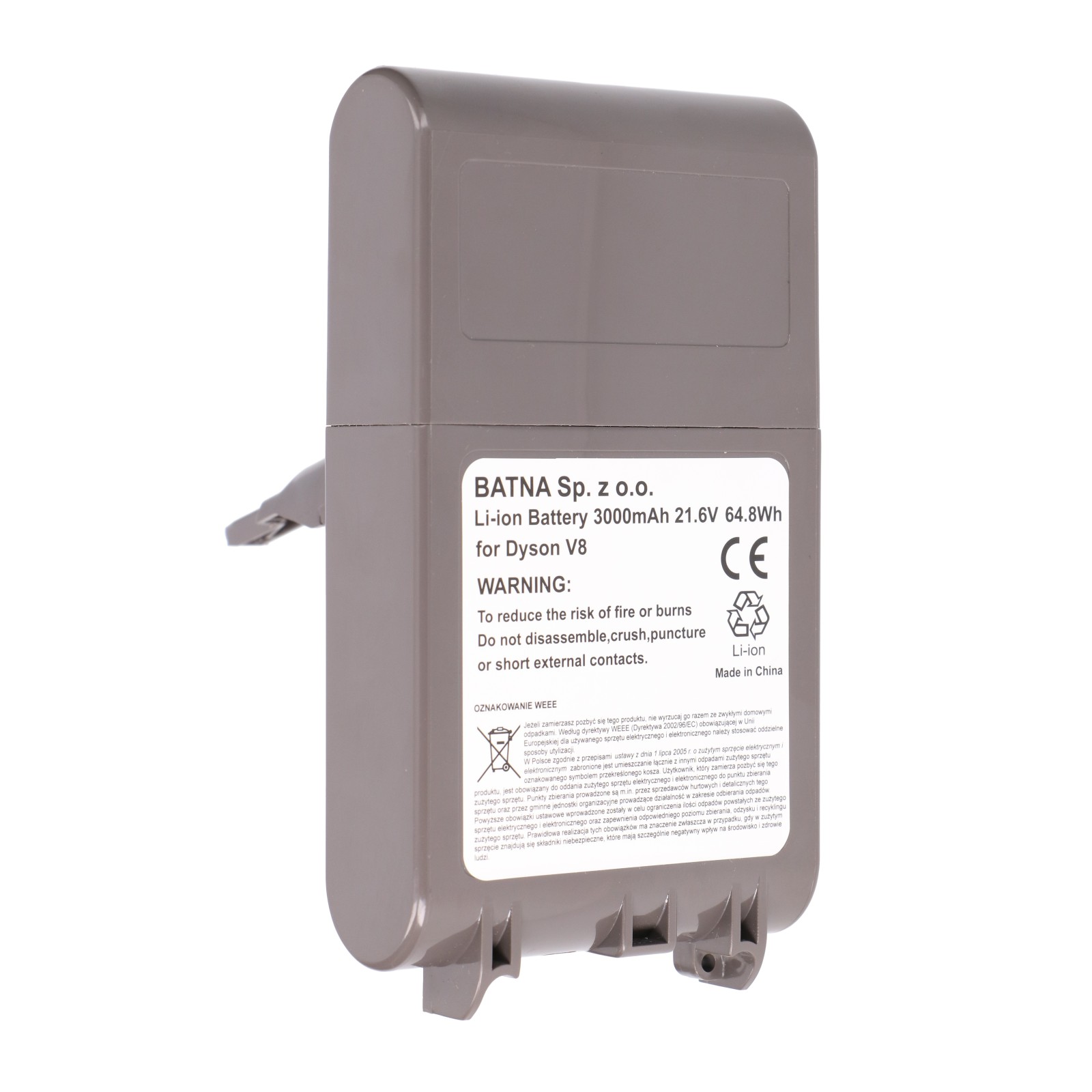 Extralink | Bateria, akumulator do odkurzacza, zamiennik dla Dyson V8 | 21.6V 3000mAh - obrazek 5